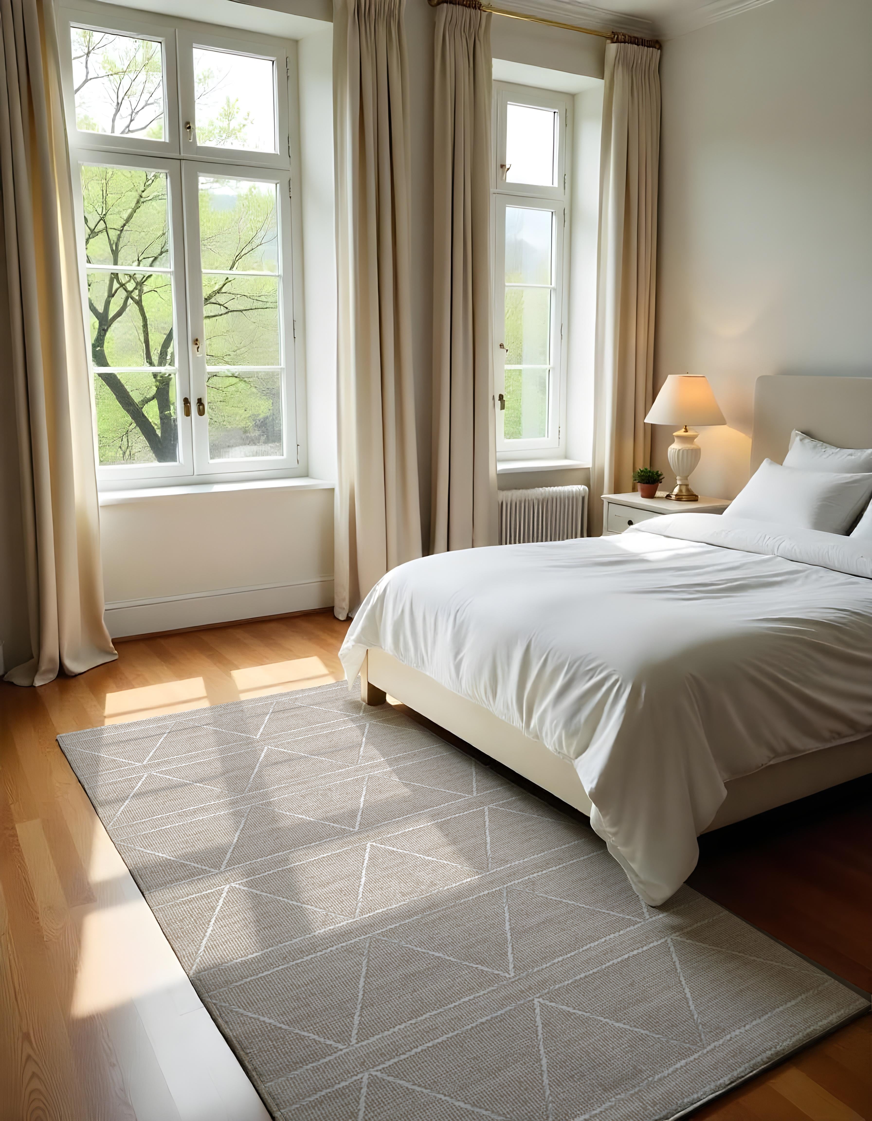 Evmila Geometrik Desenli Modern Halı