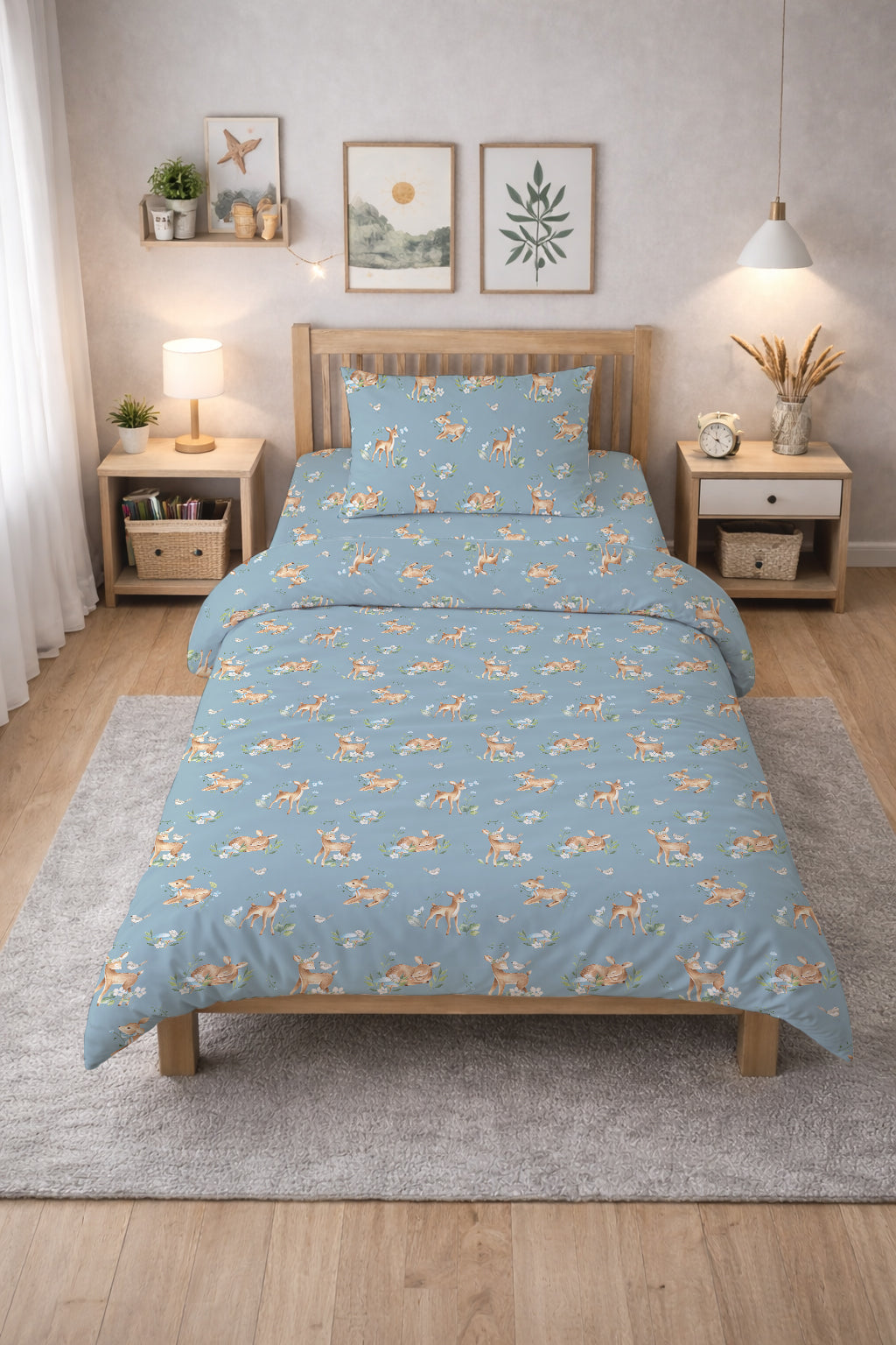 Evmila Astronaut Patterned Duvet Cover Set