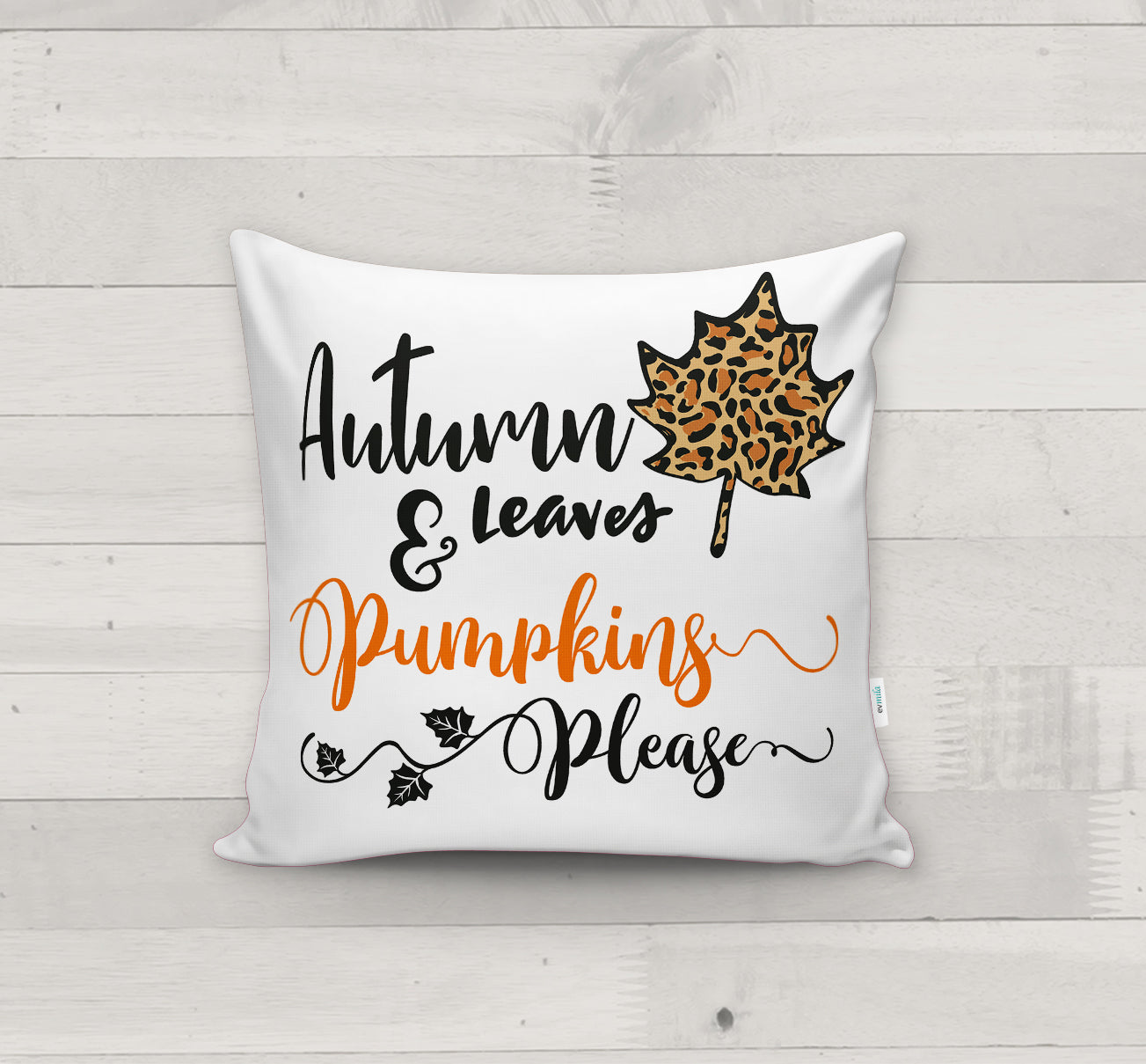 Evmila Autumn Patterned Cushion Cover