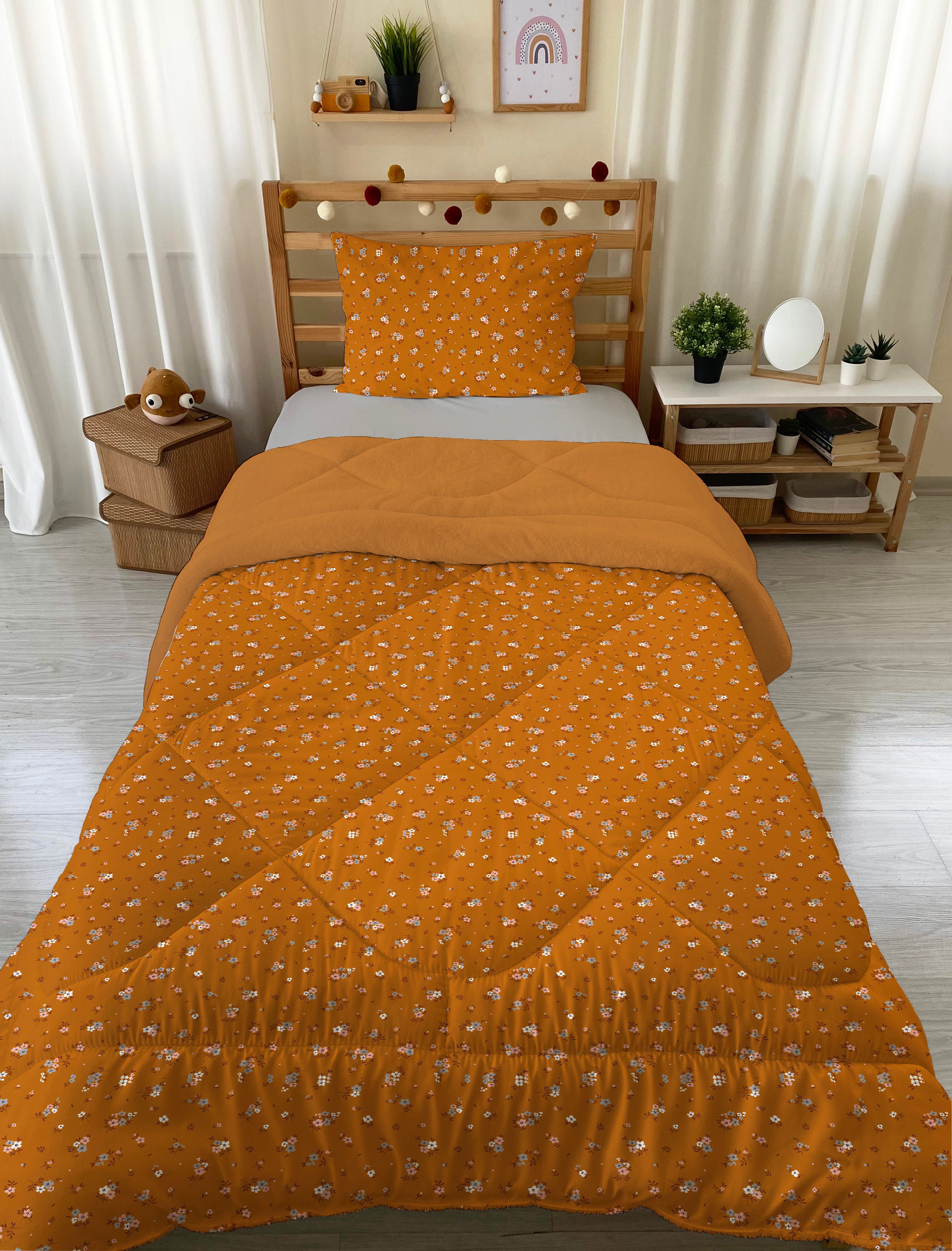 Evmila Cars and Road Patterned Plush Sleeping Set (Gray Plush)