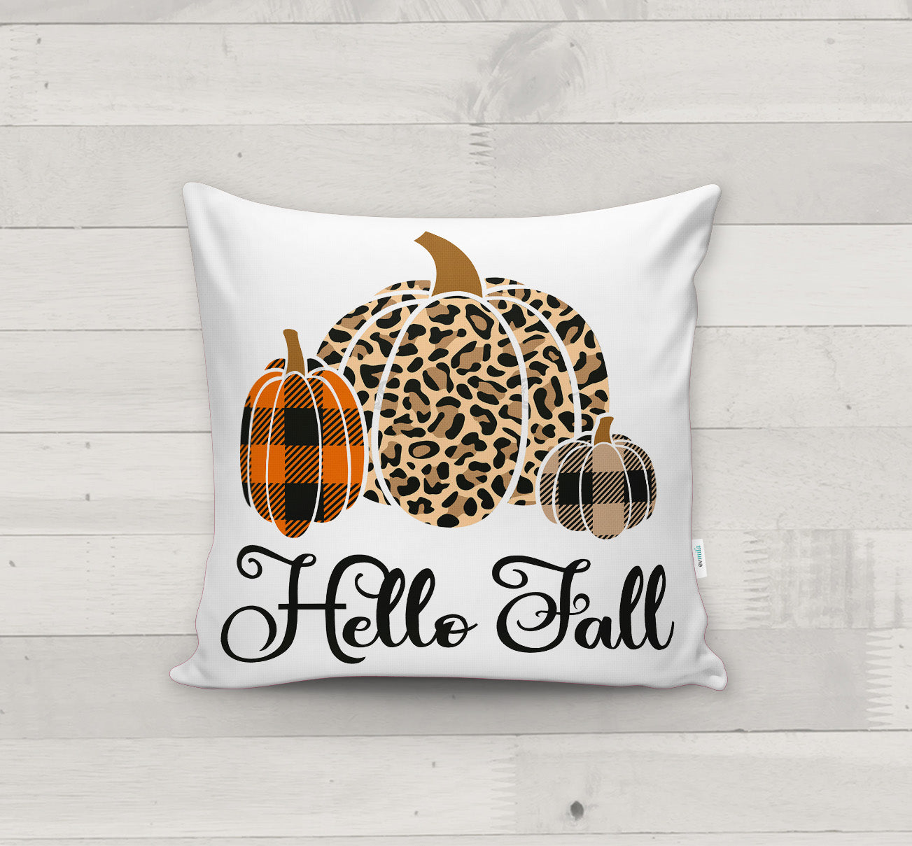Evmila Autumn Patterned Cushion Cover