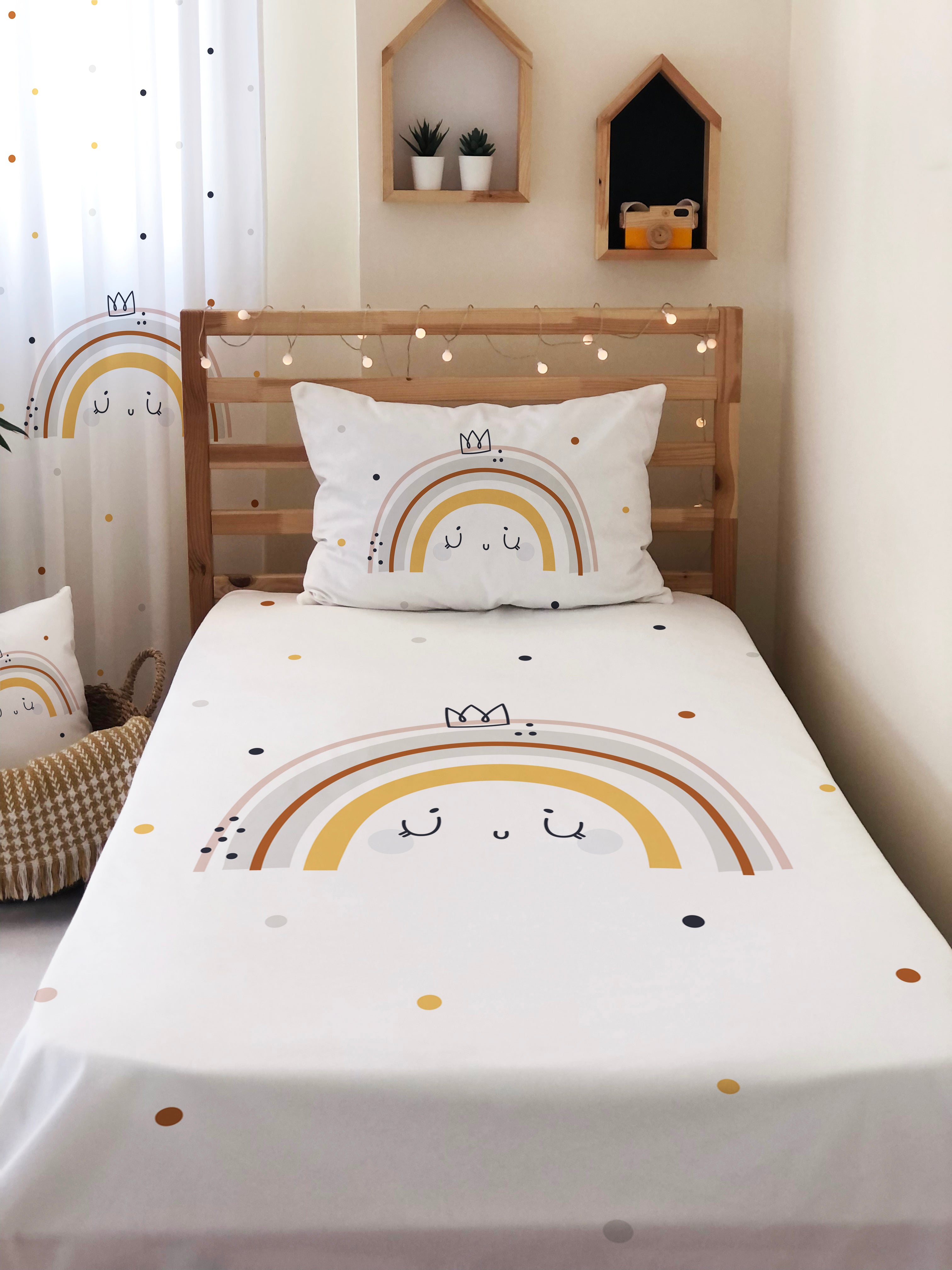 Evmila Astronaut Patterned Duvet Cover Set