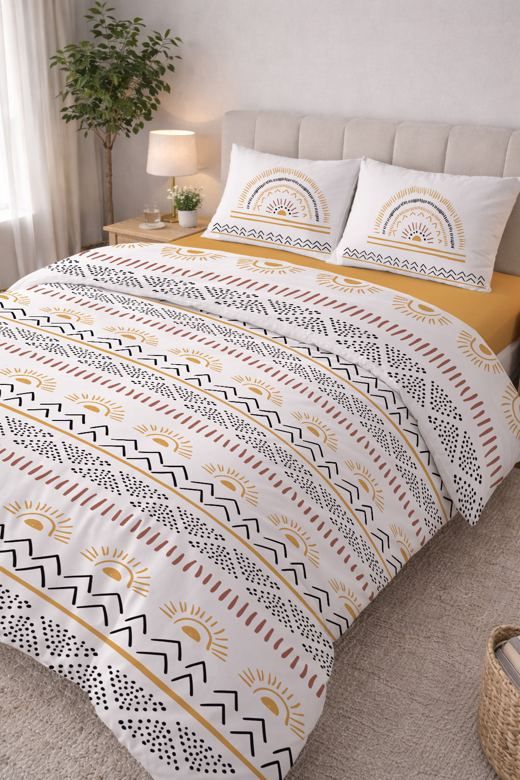 Evmila Etnik Desenli Nevresim Takımı