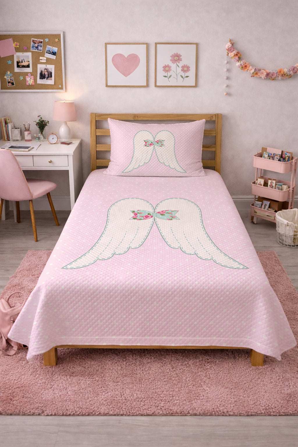 Evmila Melek Kanadı Desenli Pike