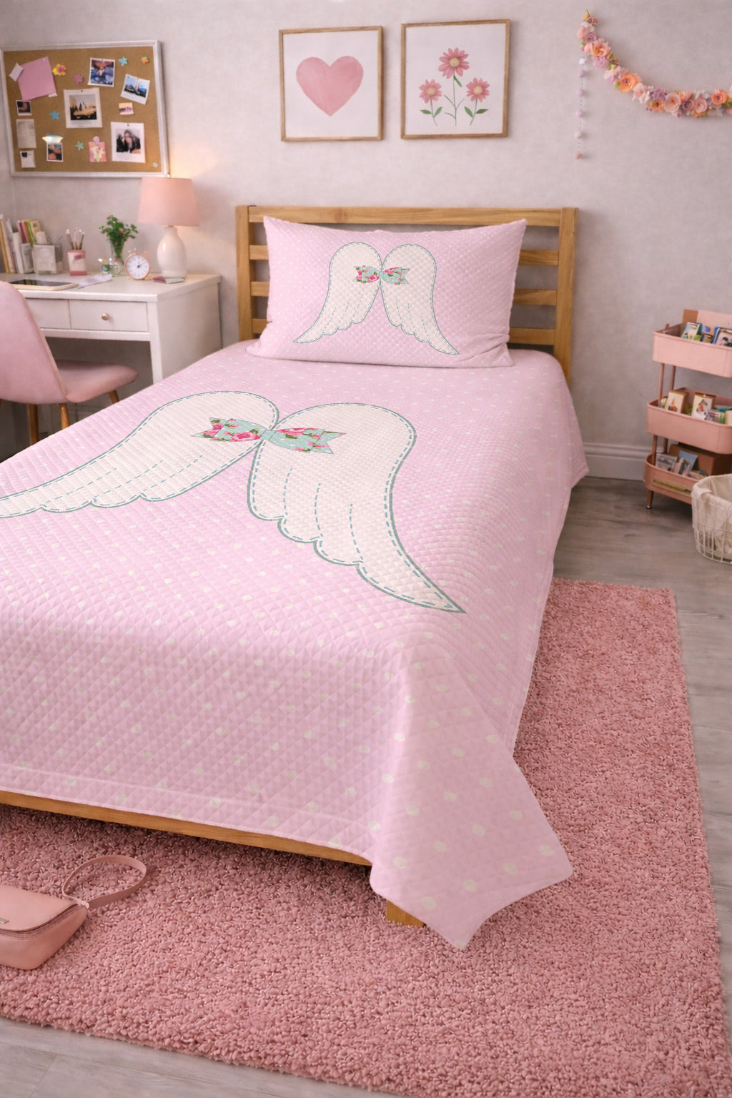 Evmila Melek Kanadı Desenli Pike