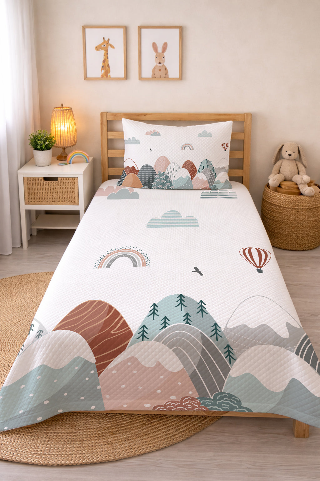 Evmila İskandinav Dağlar Desenli Pike