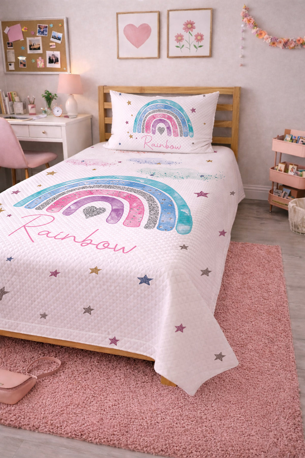 Evmila Gökkuşağı Desenli Pike