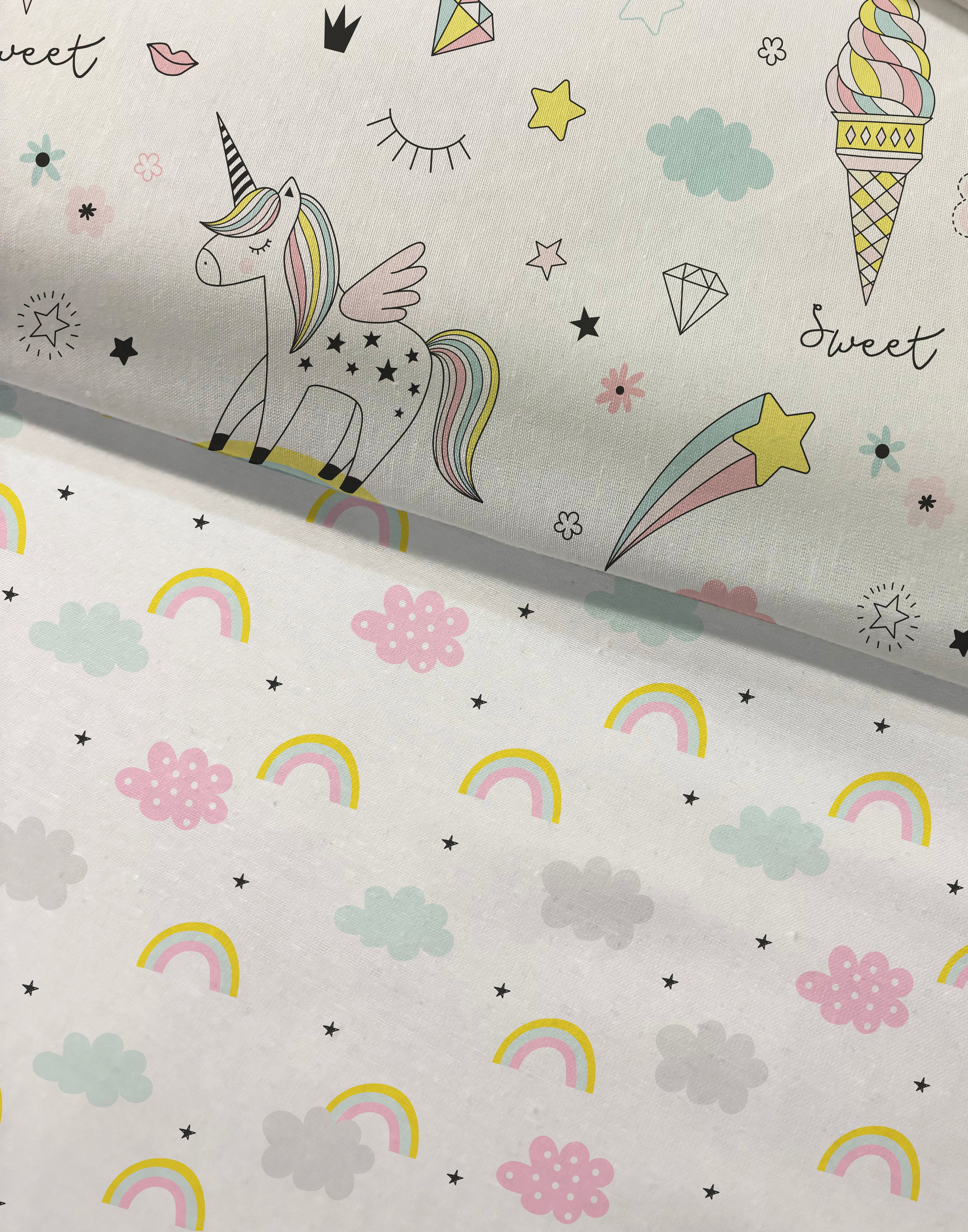 Evmila Unicorn Desenli Nevresim Takımı