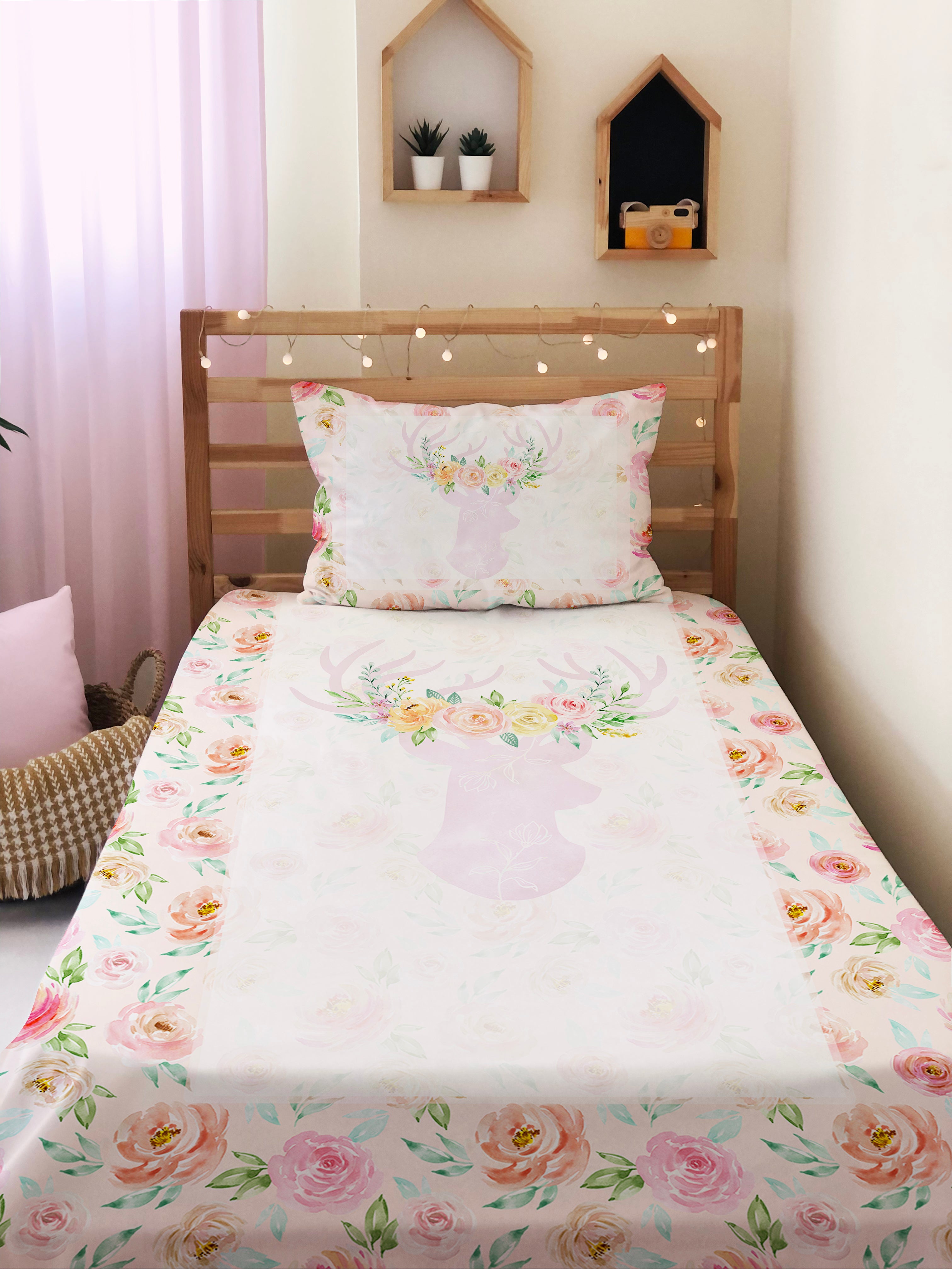 Evmila Astronaut Patterned Duvet Cover Set