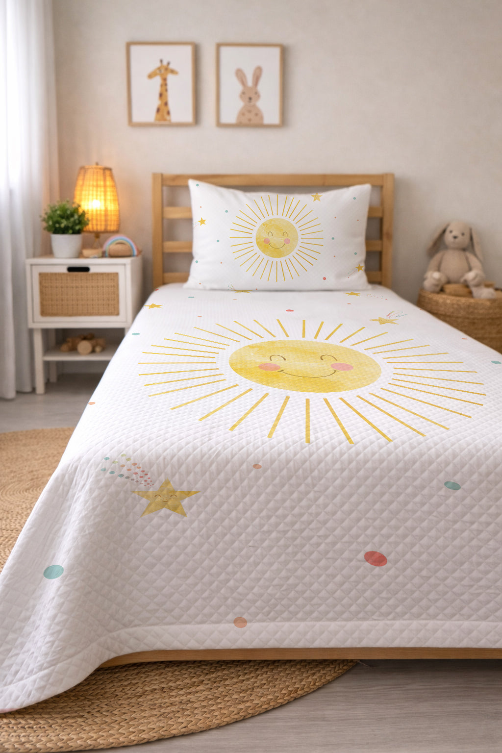 Evmila Güneş Desenli Pike