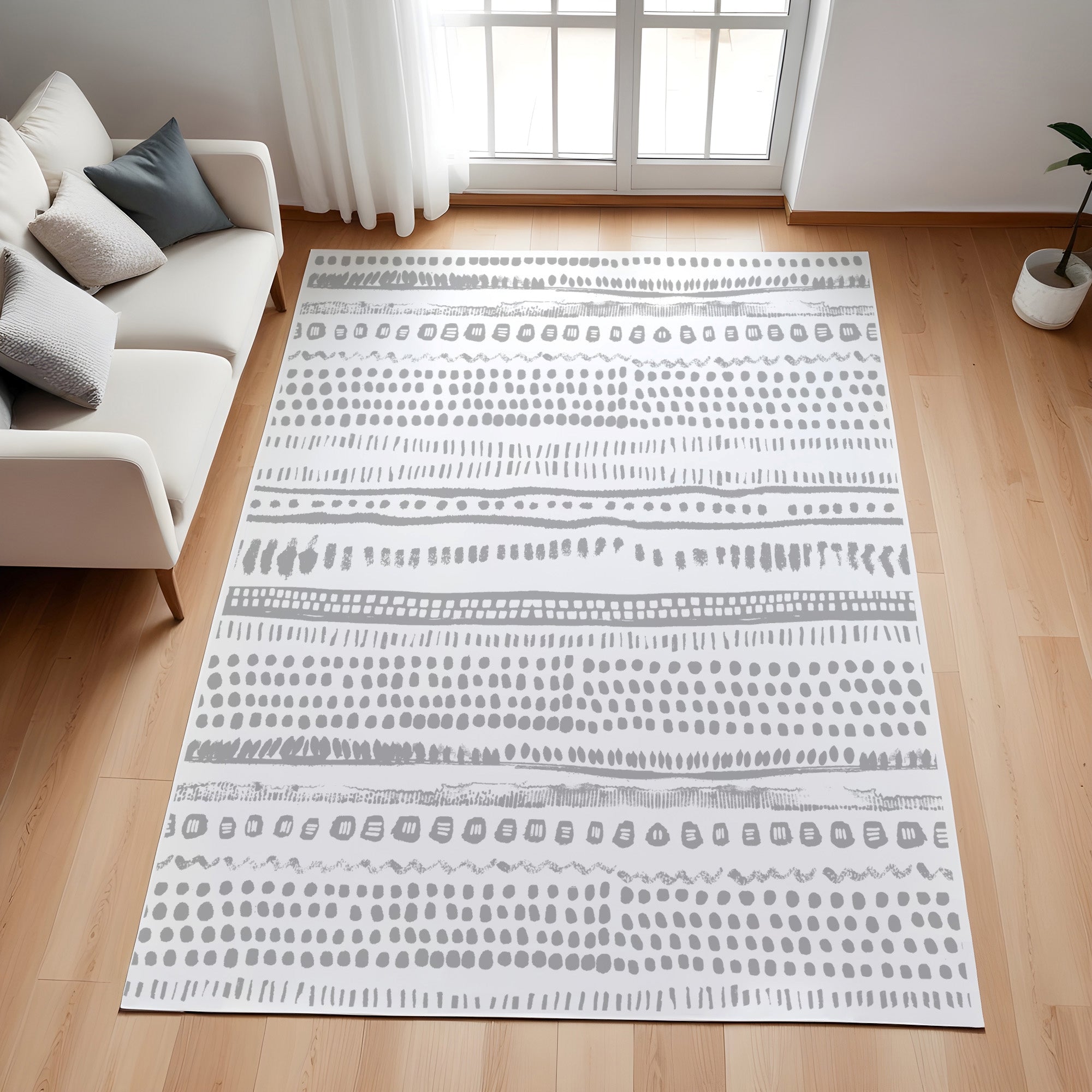 Evmila İskandinav Desenli Modern Halı
