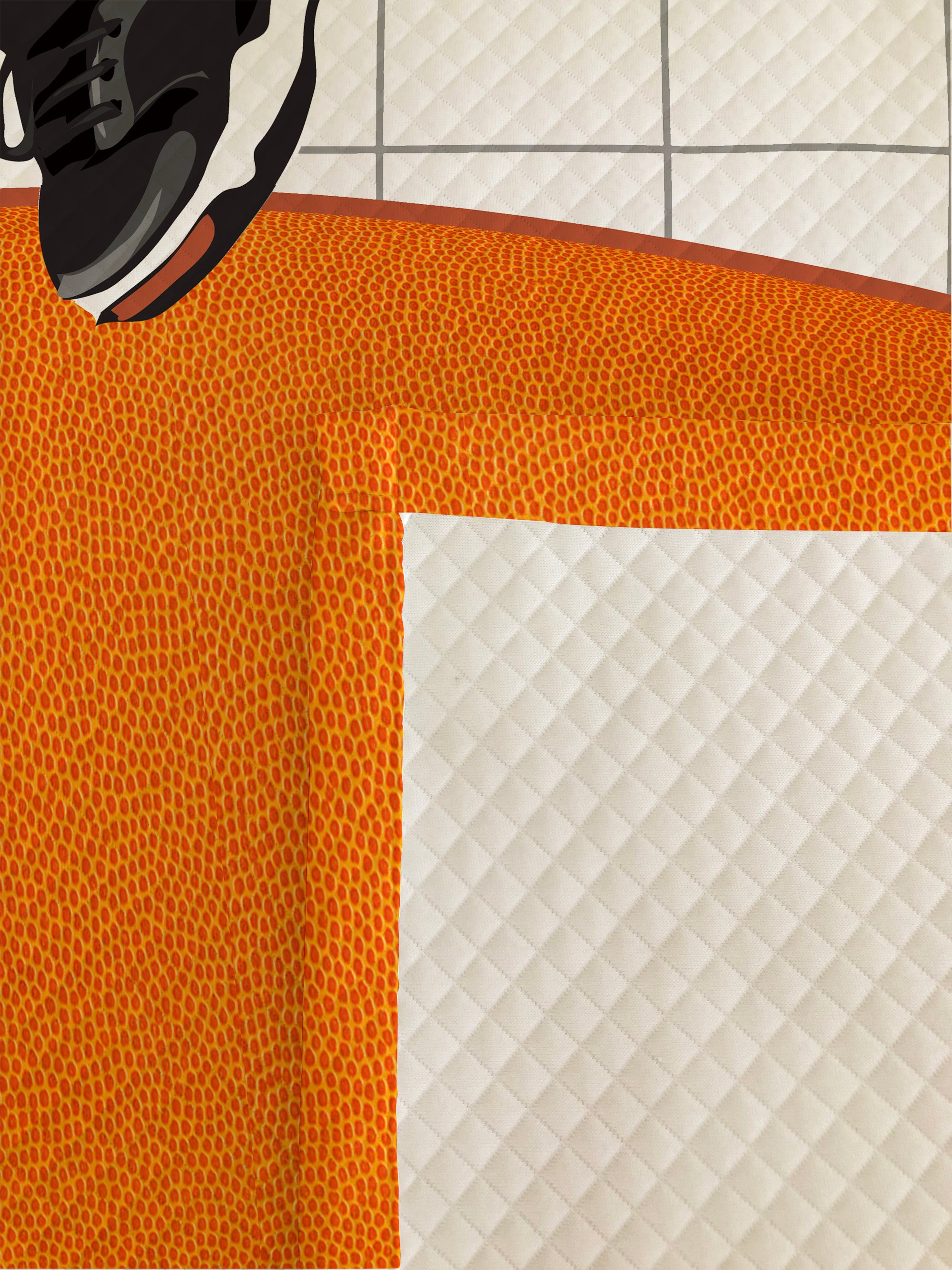 Evmila Basketçi Ayı Desenli Pike