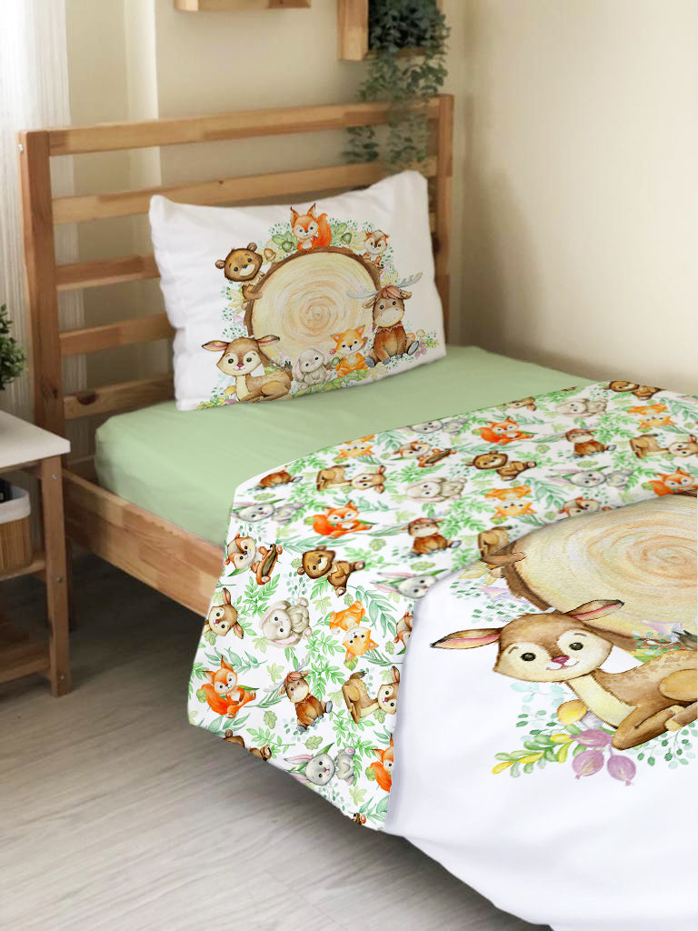 Evmila Astronaut Patterned Duvet Cover Set