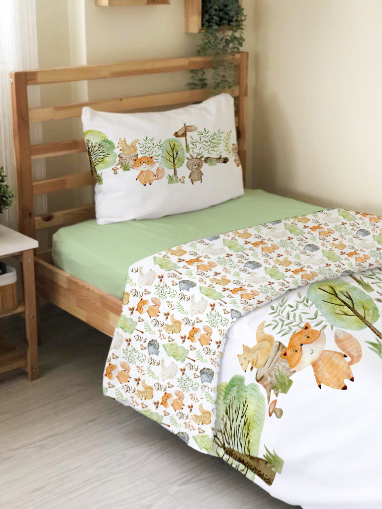 Evmila Astronaut Patterned Duvet Cover Set