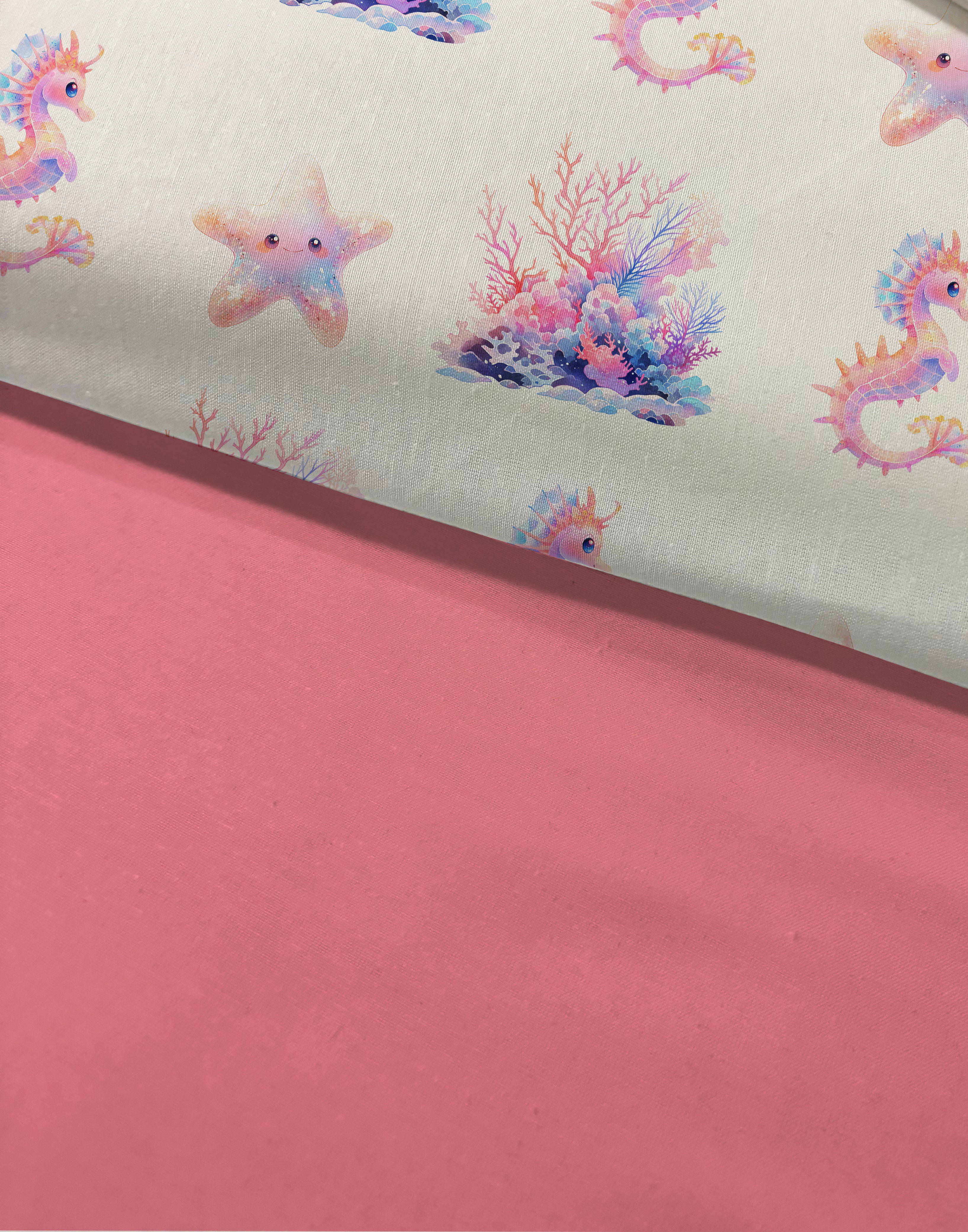 Evmila Deniz Kızı Desenli Nevresim Takımı