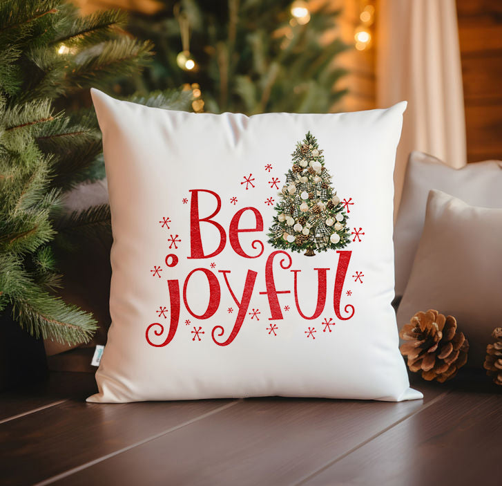 Evmila Yeni Yıl Desenli Kırlent Kılıfı