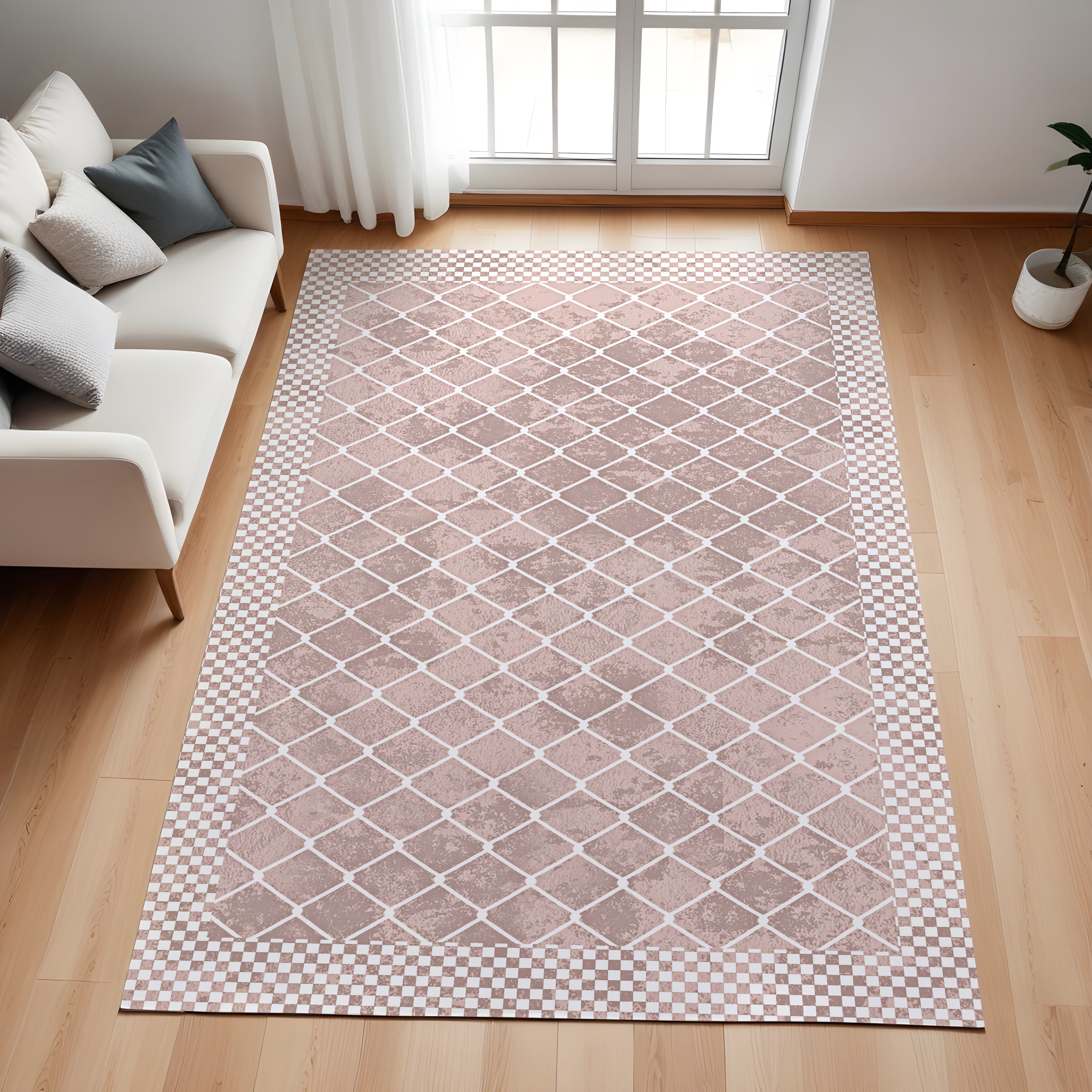 Evmila Geometrik Desenli Modern Halı