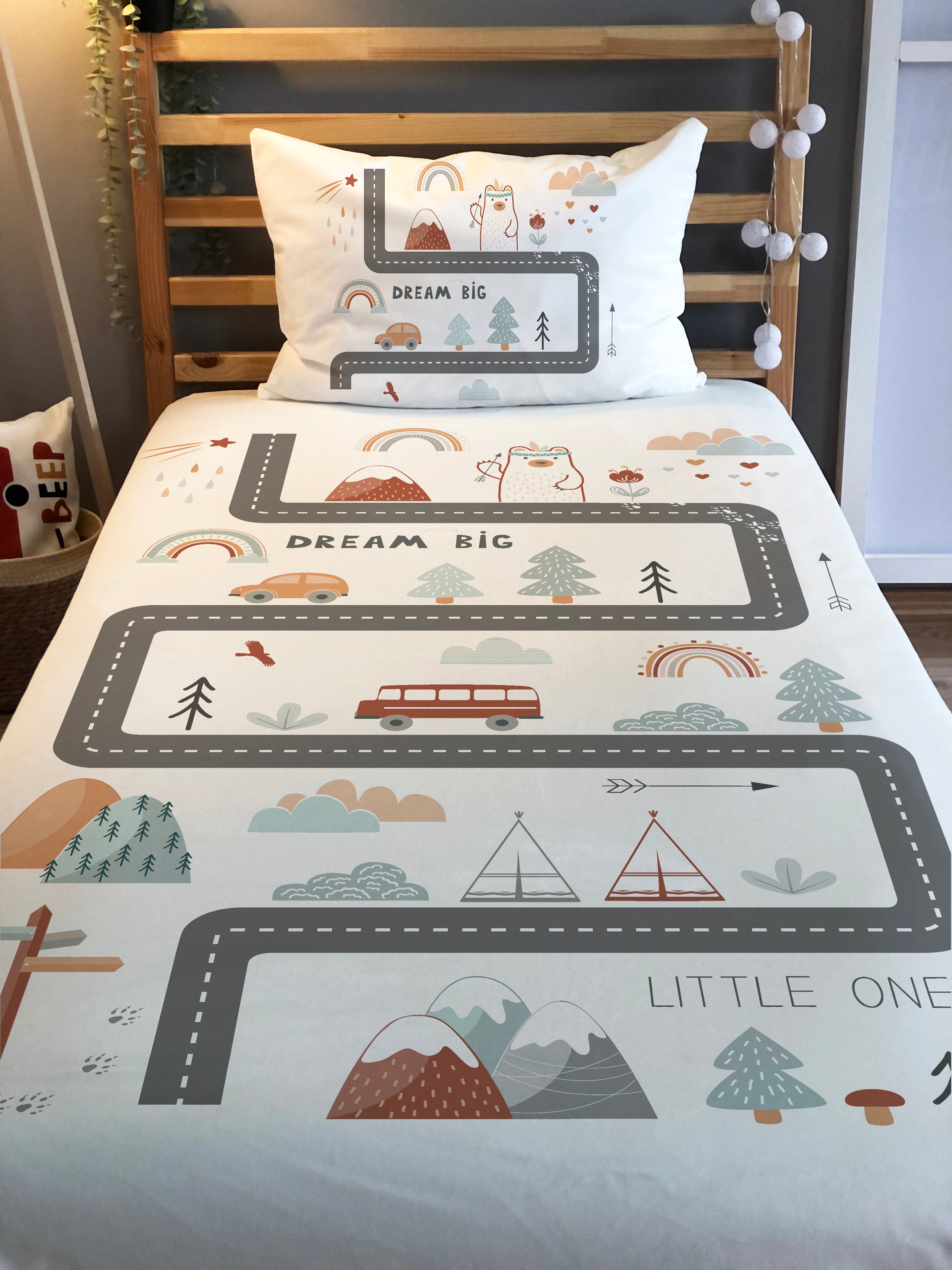 Evmila Astronaut Patterned Duvet Cover Set