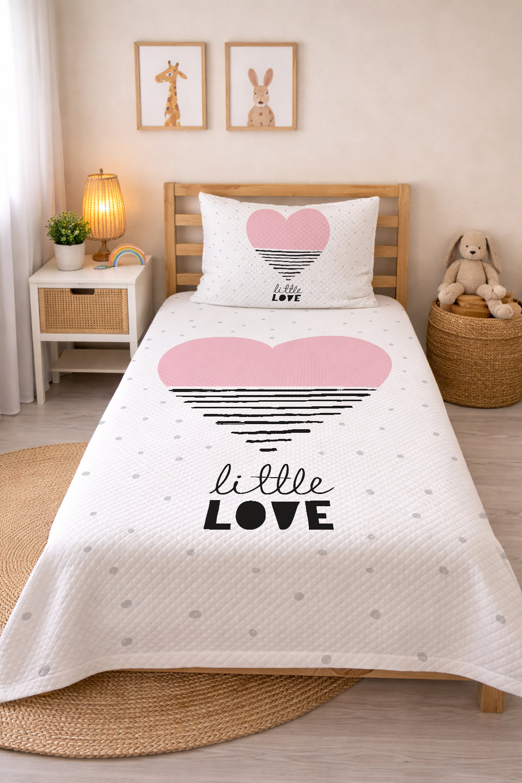 Evmila Kalp Desenli Pike