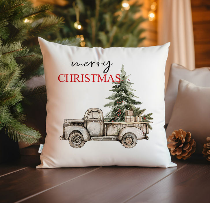 Evmila Yeni Yıl Desenli Kırlent Kılıfı