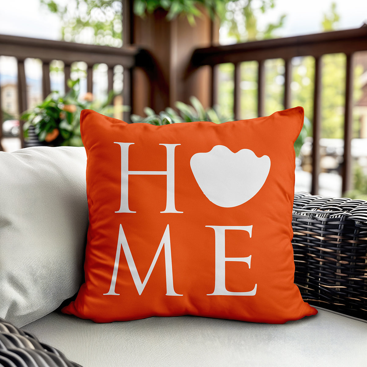 Evmila Lale Home Desenli Kırlent Kılıfı