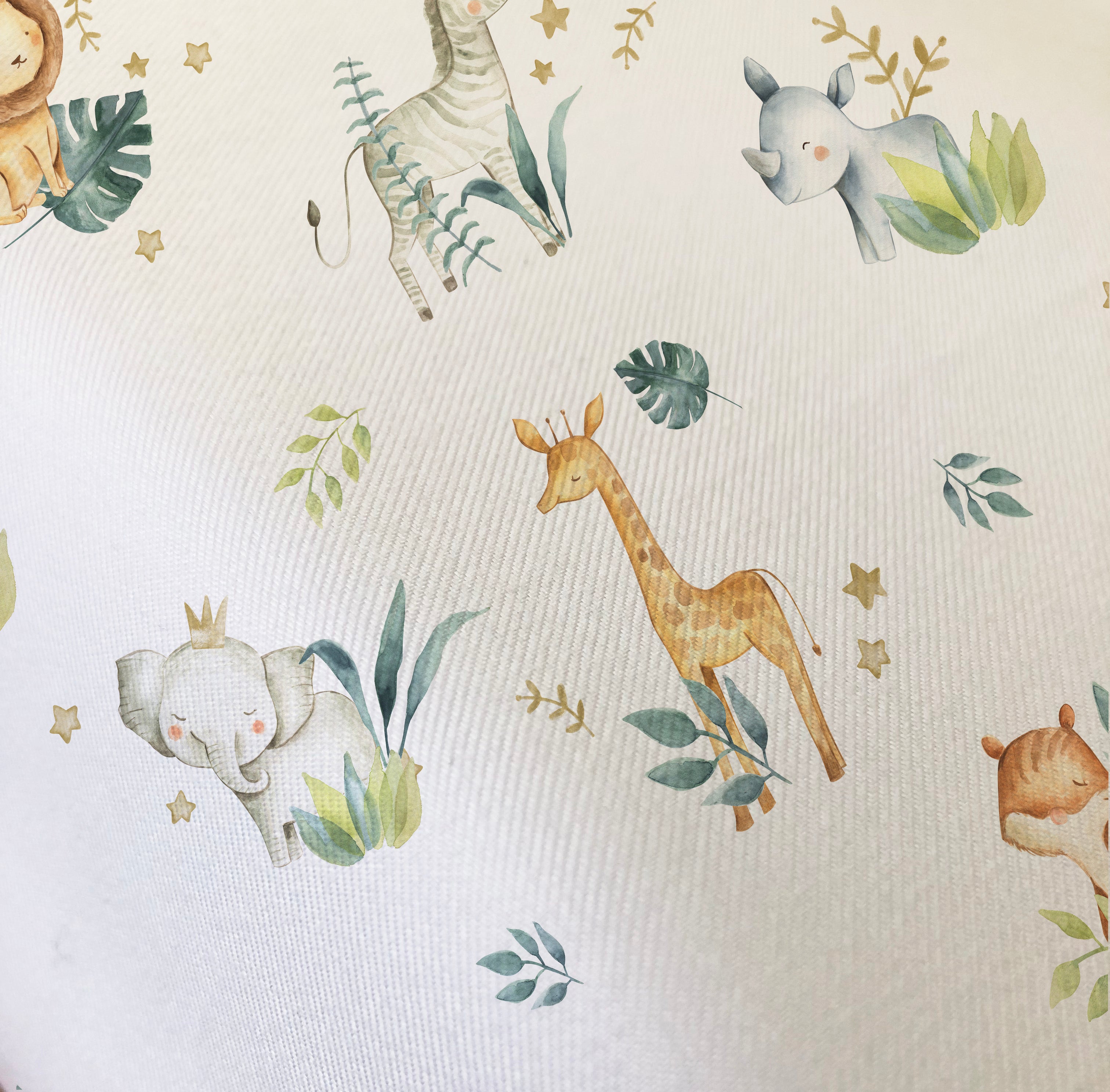 Evmila Cute Little Animals Patterned Elastic Sheet Pillowcase Set