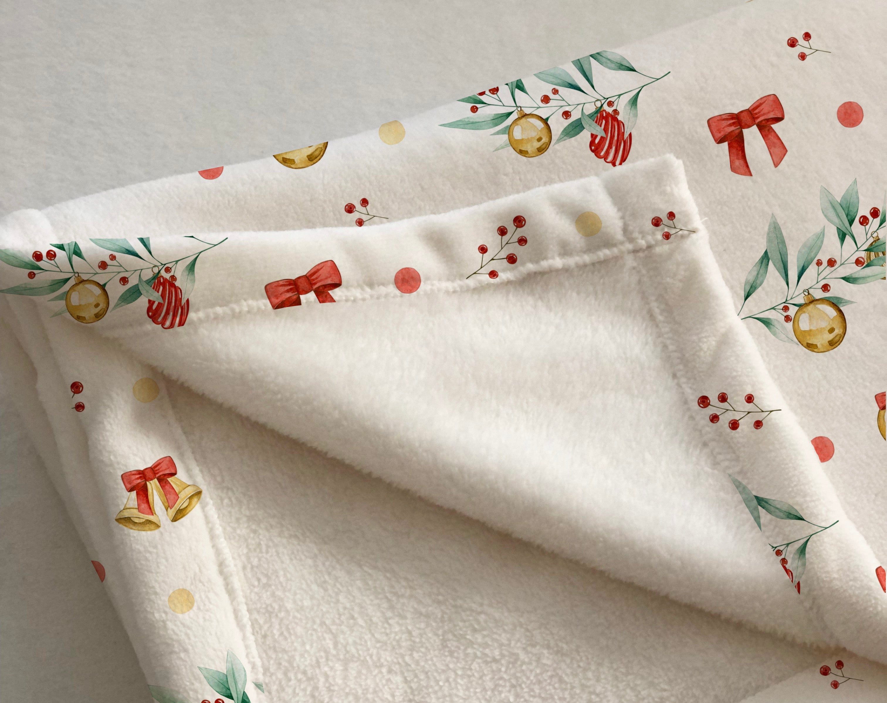 Evmila Yılbaşı Desenli Tek Kişilik Battaniye