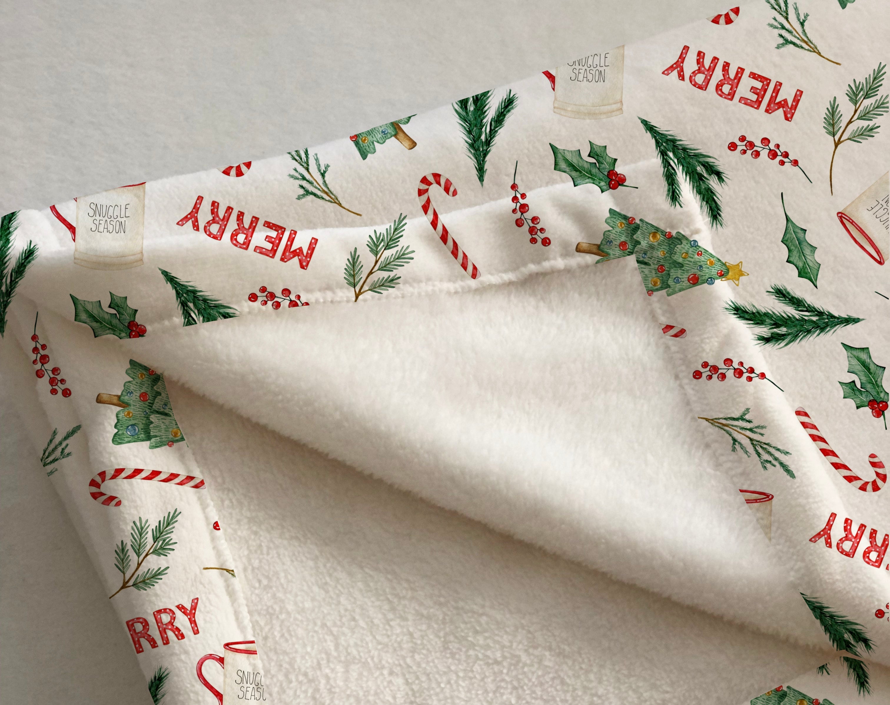 Evmila Yılbaşı Desenli Tek Kişilik Battaniye