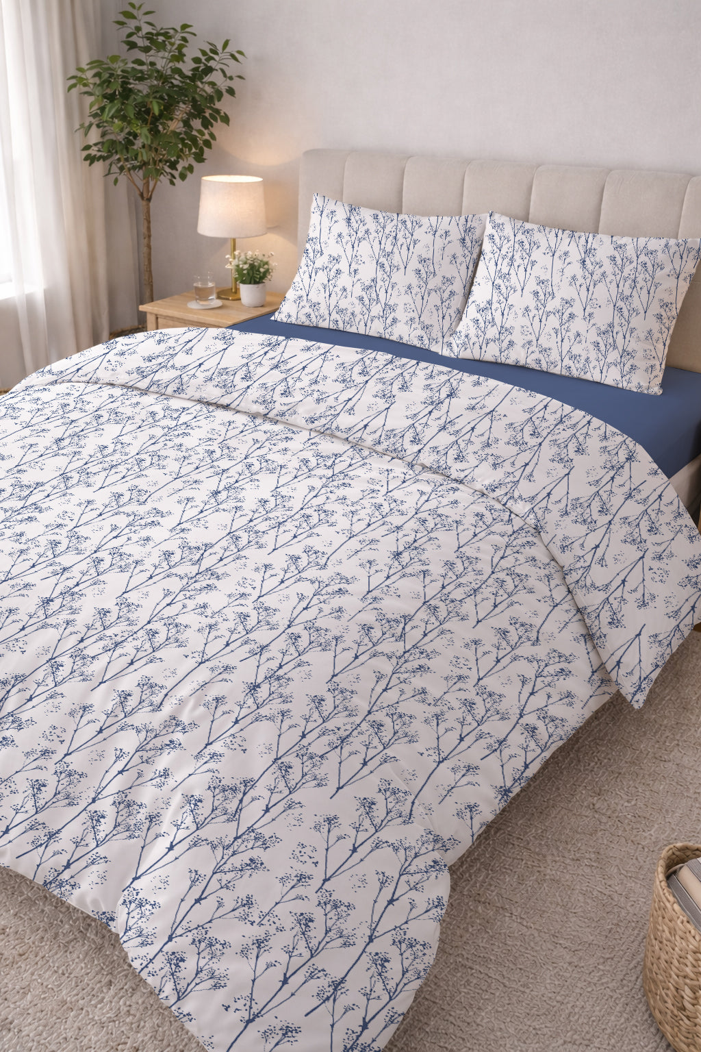 Evmila Minik Dallar Desenli Nevresim Takımı