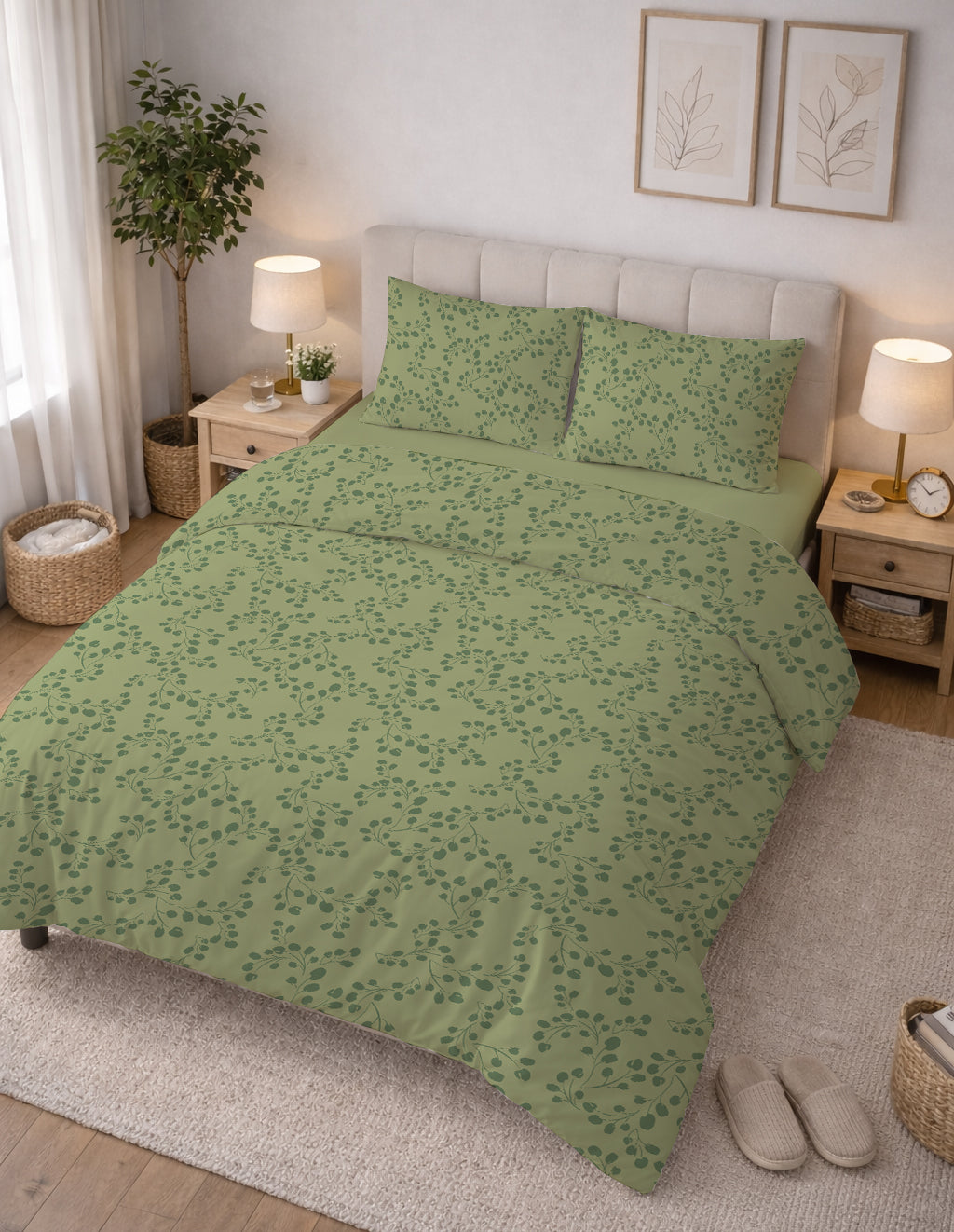 Evmila Minik Çiçekler Desenli Nevresim Takımı