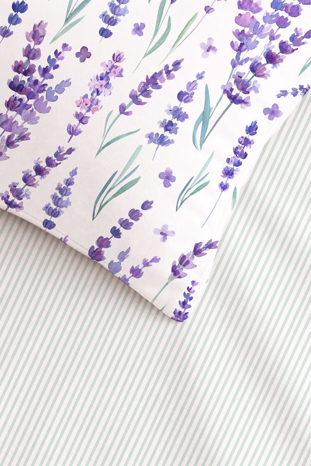 Evmila Lavanta Desenli Nevresim Takımı