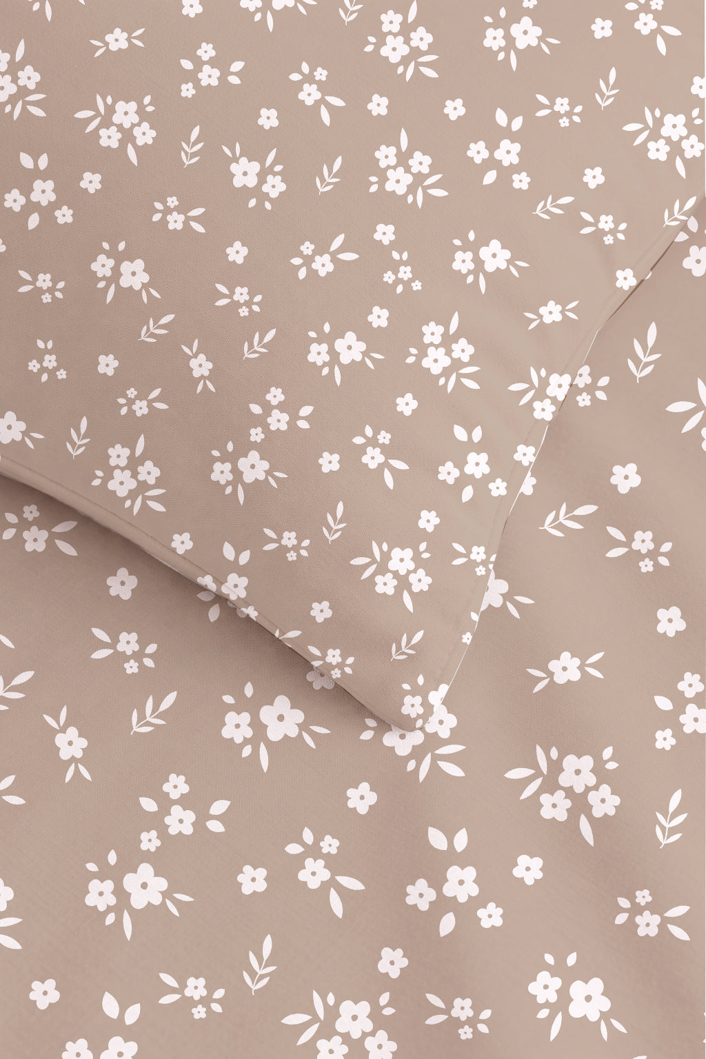 Evmila Minik Çiçekler Desenli Lastikli Çarşaf Yastık Seti