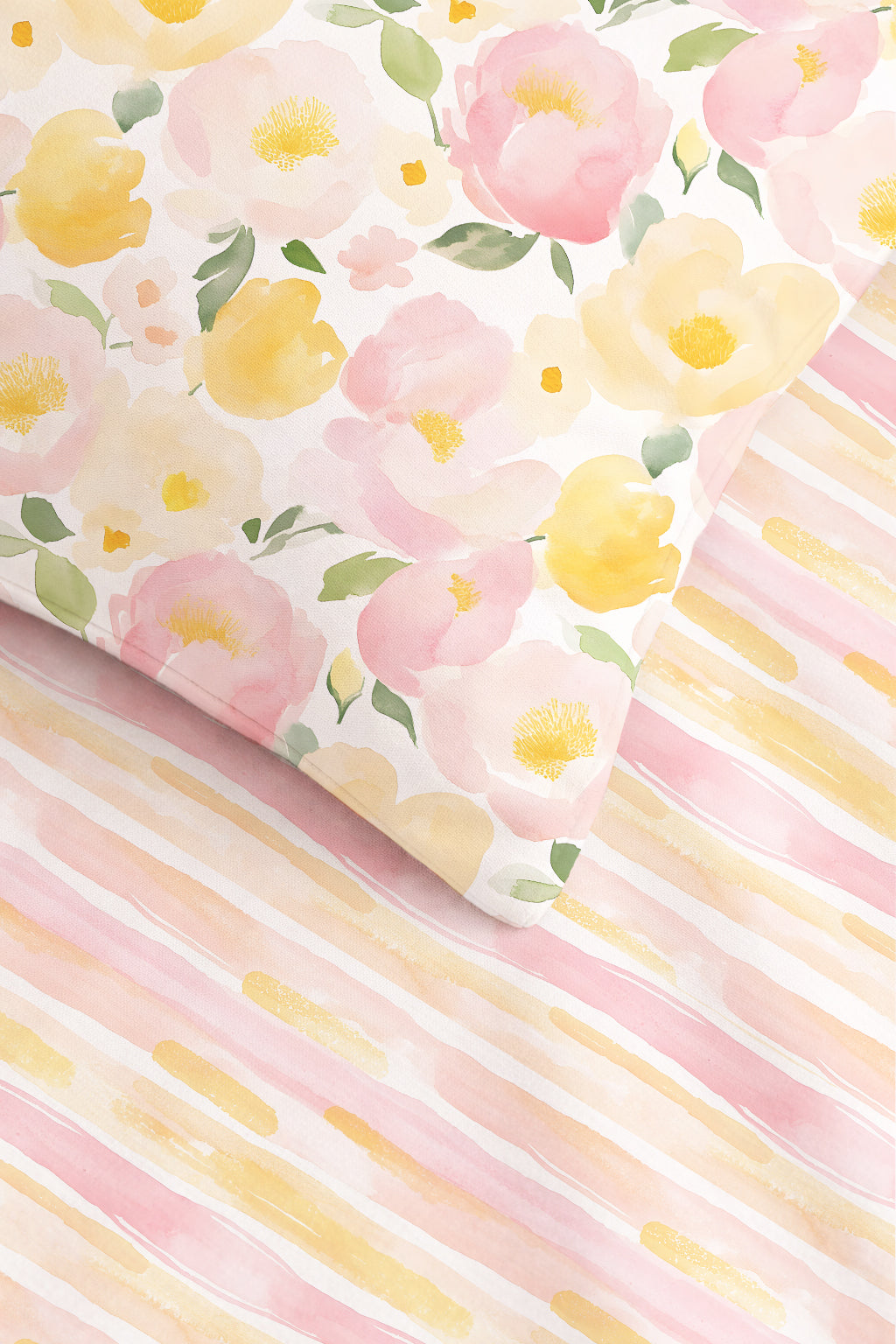 Evmila Çiçek Desenli Nevresim Takımı