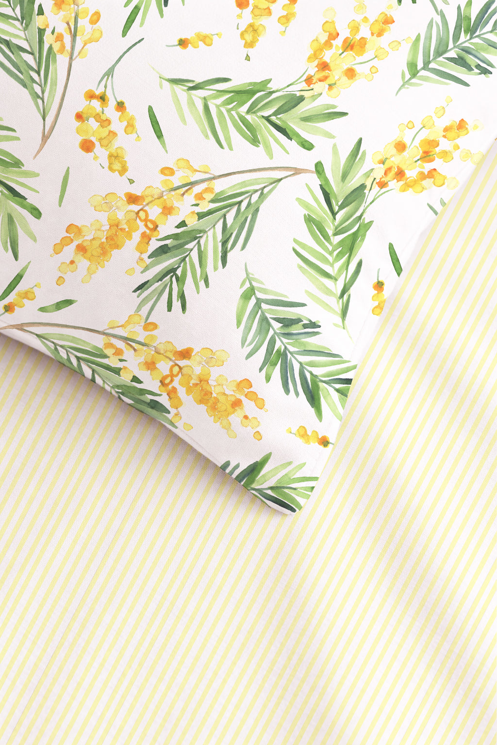 Evmila Mimoza Desenli Nevresim Takımı