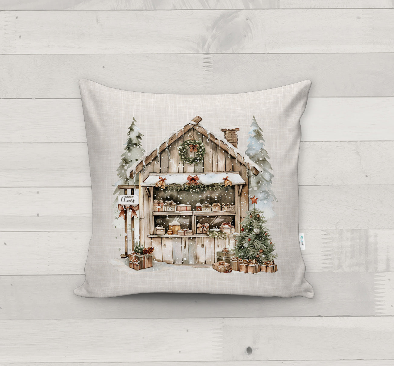Evmila Autumn Patterned Cushion Cover