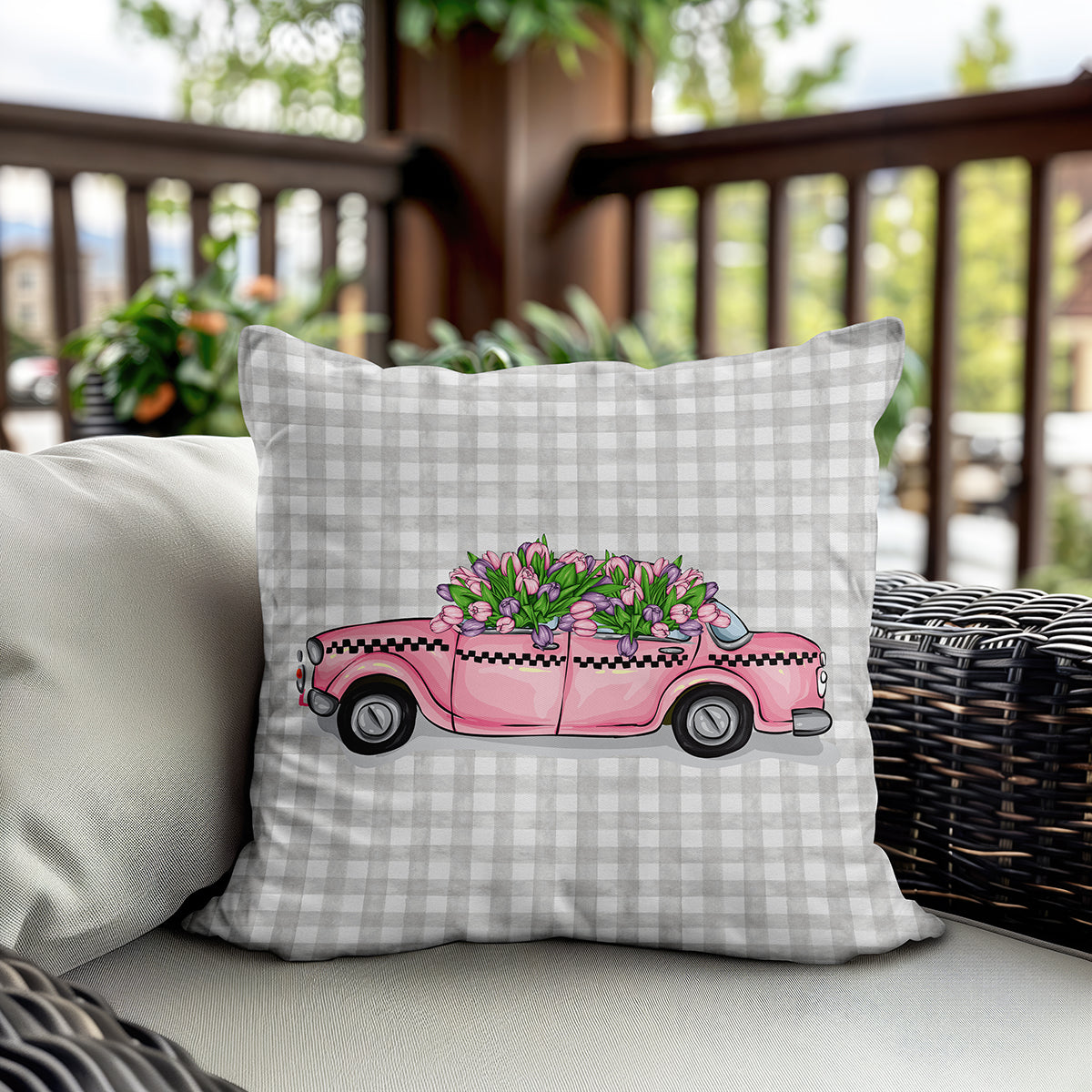 Evmila Autumn Patterned Cushion Cover