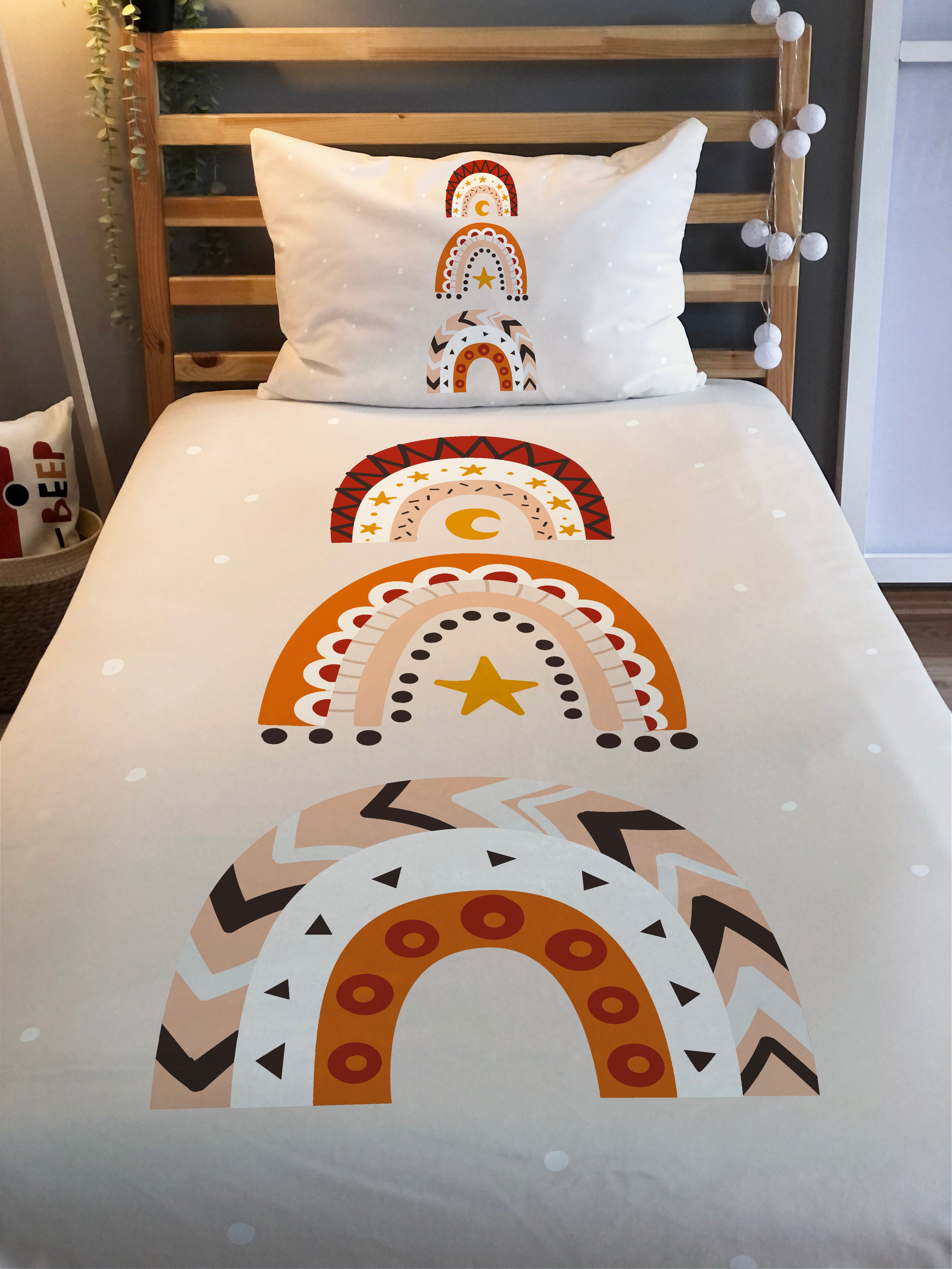 Evmila Astronaut Patterned Duvet Cover Set