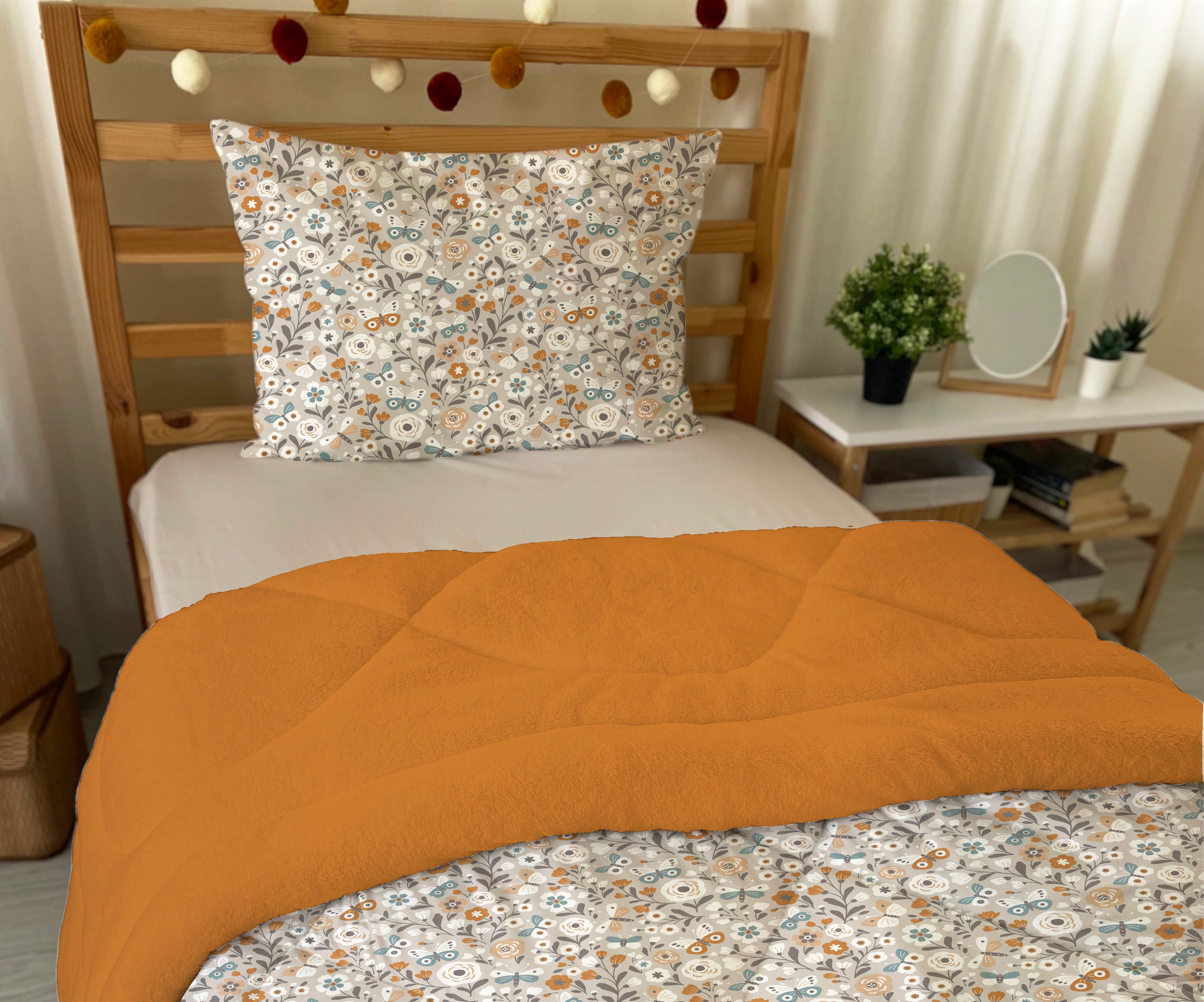 Evmila Cars and Road Patterned Plush Sleeping Set (Gray Plush)