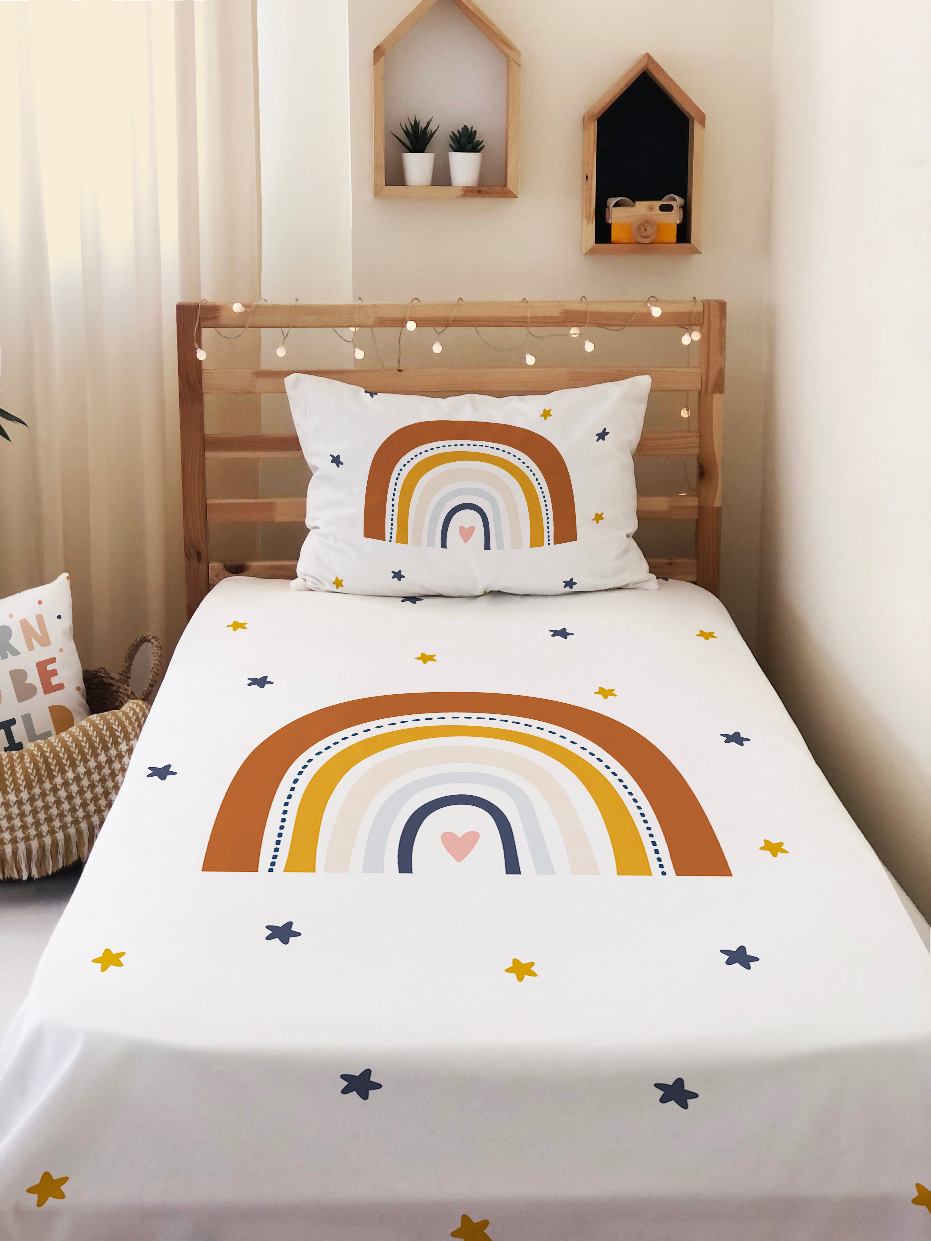 Evmila Astronaut Patterned Duvet Cover Set