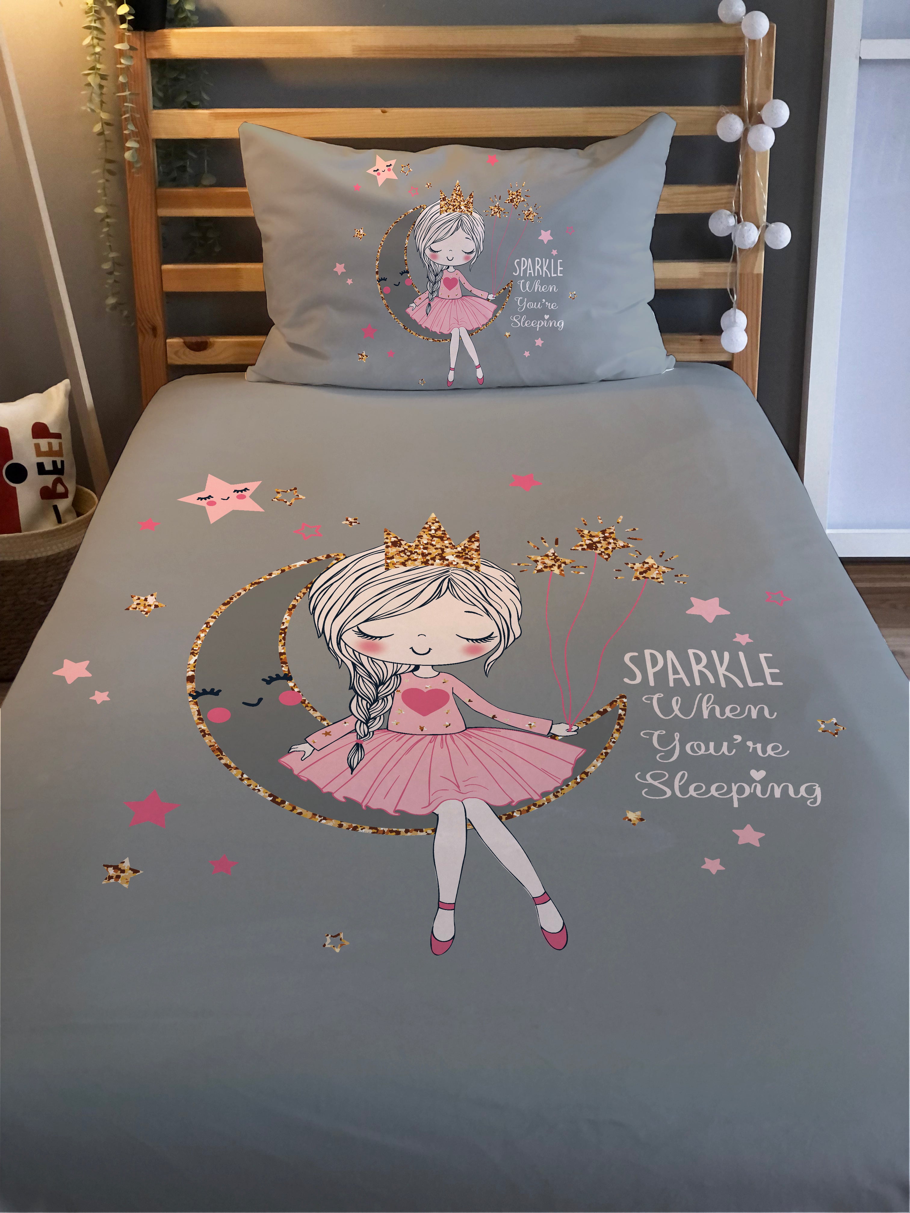Evmila Astronaut Patterned Duvet Cover Set