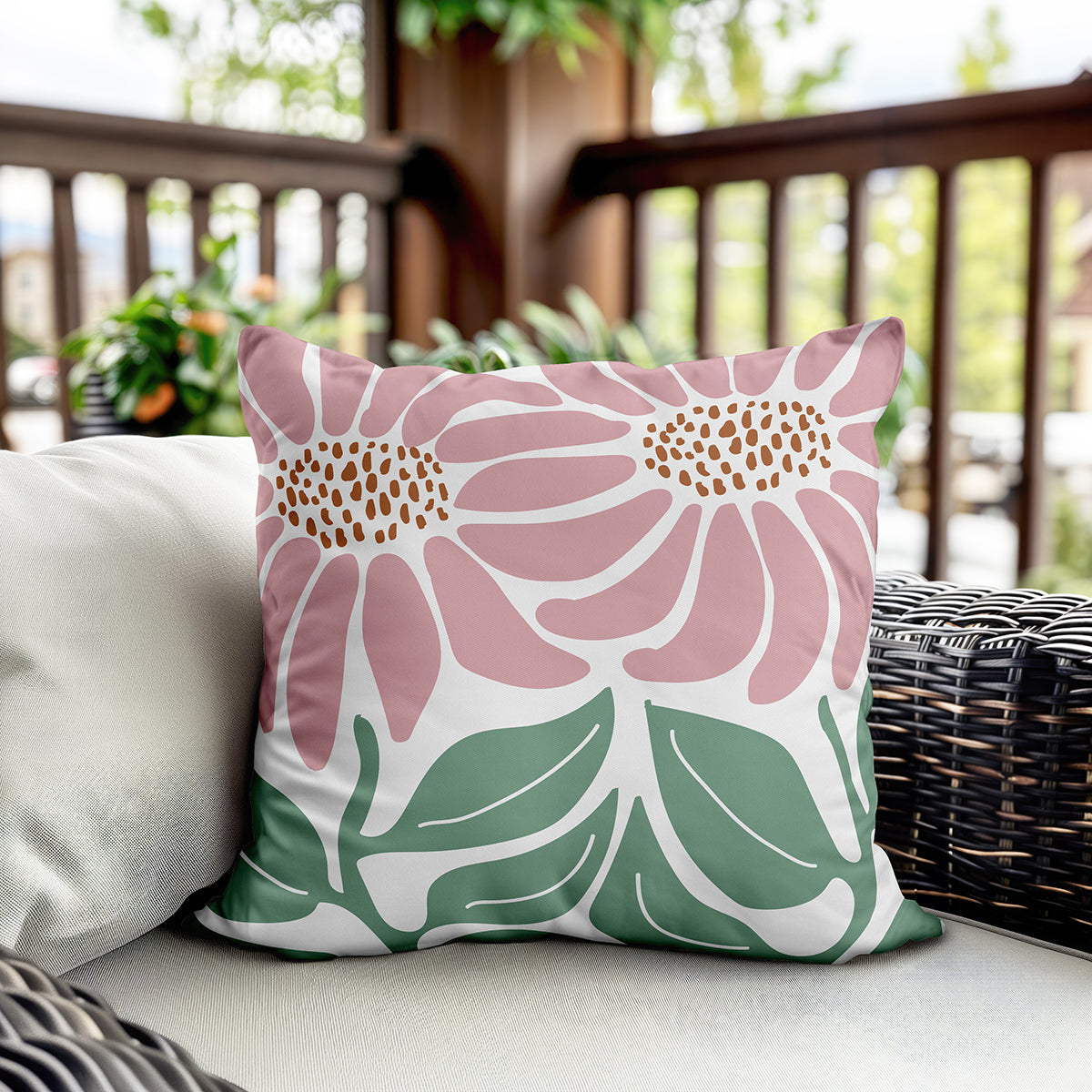 Evmila Autumn Patterned Cushion Cover
