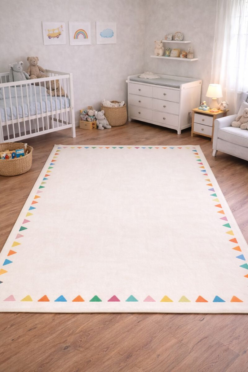 Evmila İskandinav Desenli Çocuk Halısı