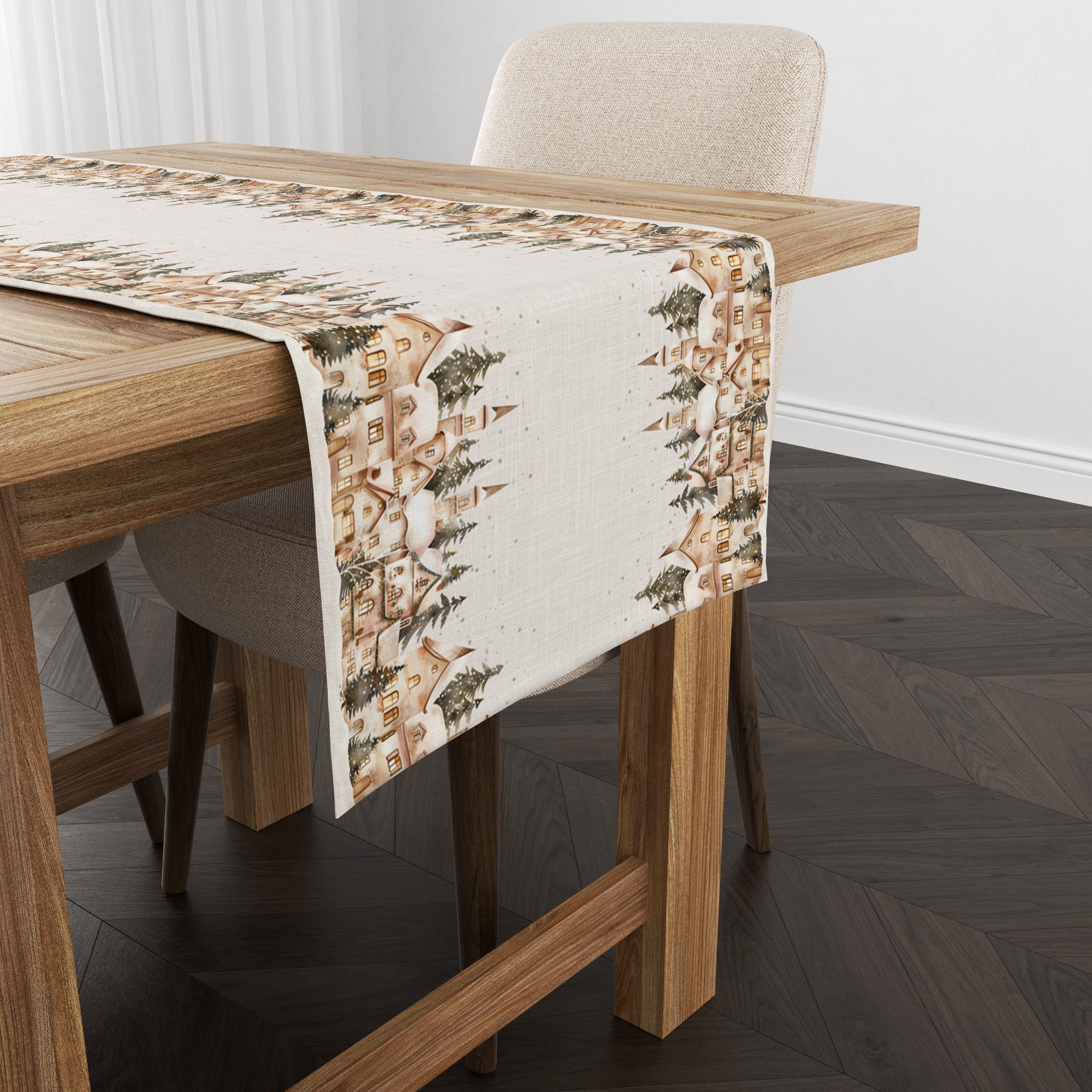 Evmila Kış Desenli Runner Modeli