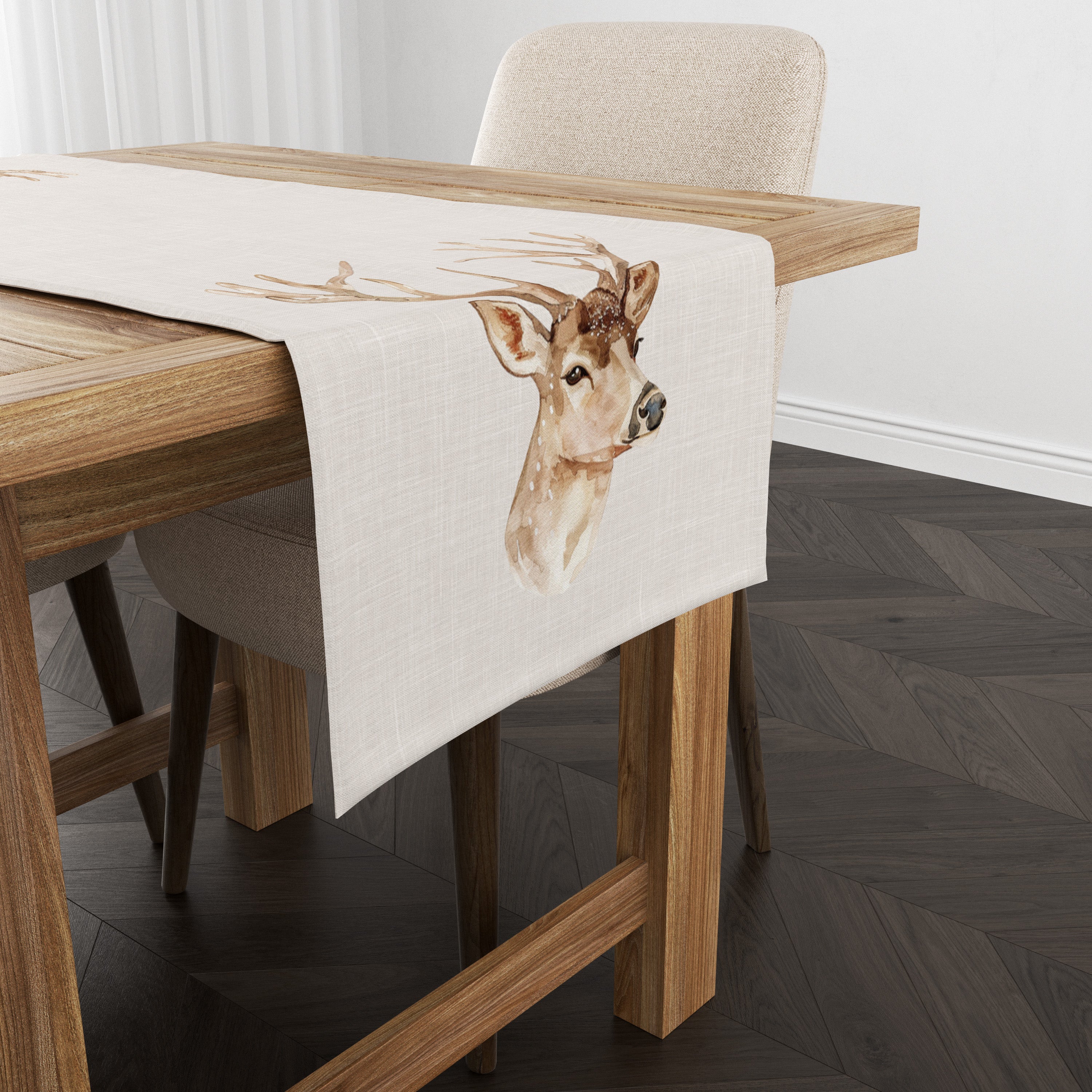 Evmila Kış Desenli Runner Modeli