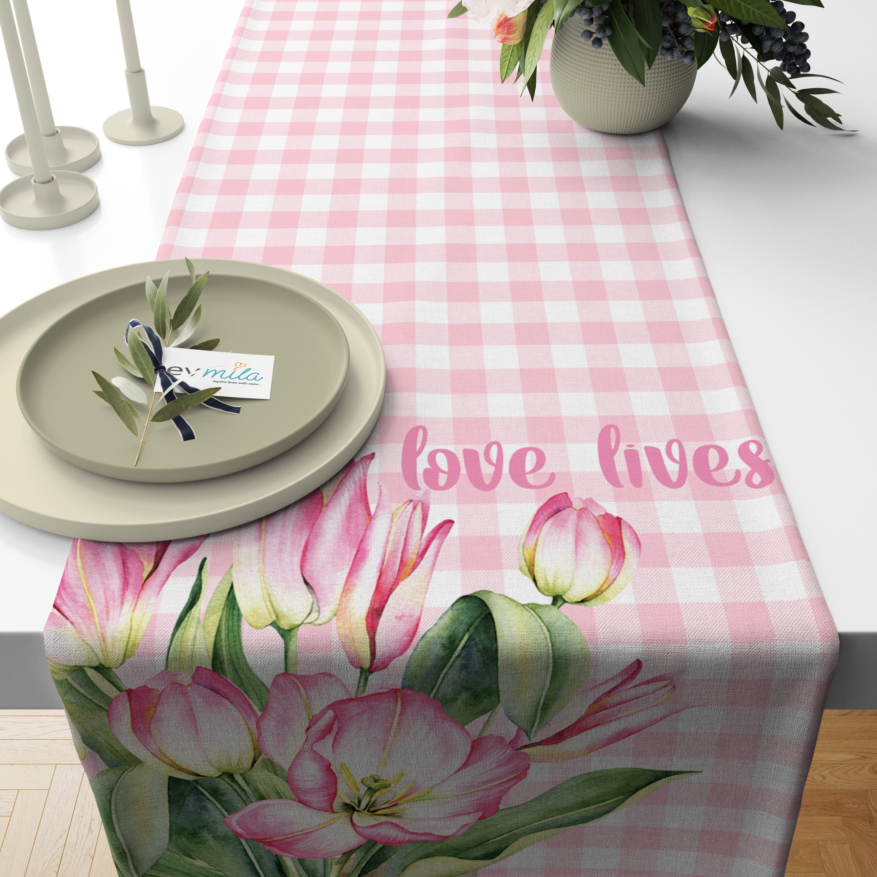 Evmila Autumn Patterned Cushion Cover