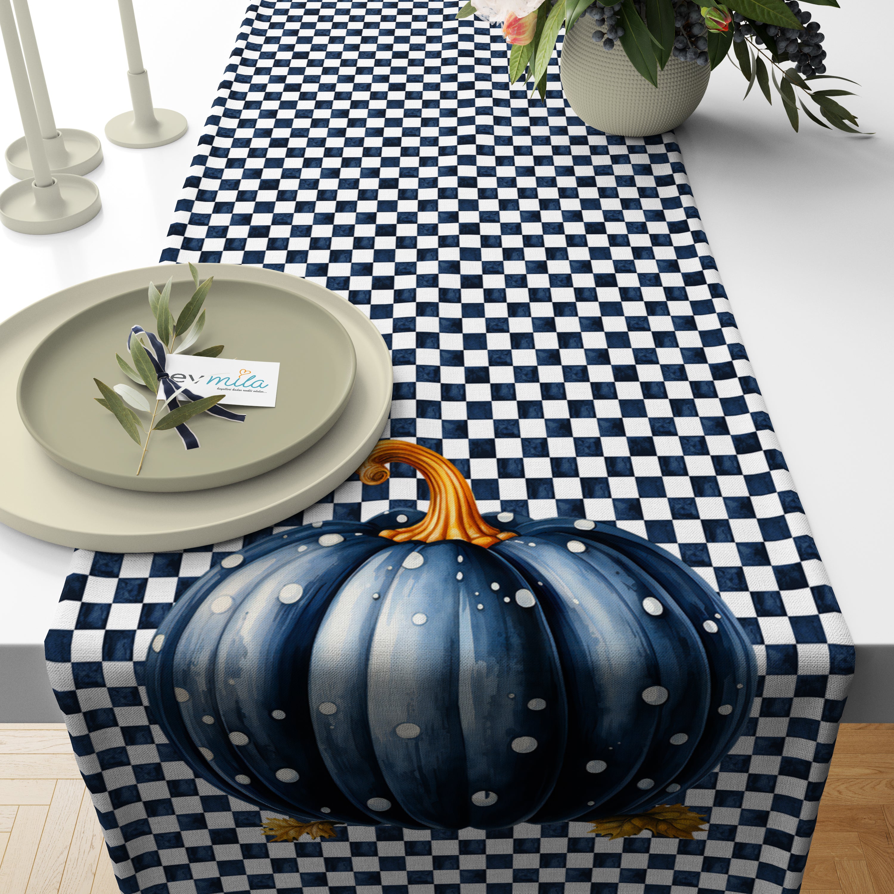 Evmila Autumn Patterned Cushion Cover