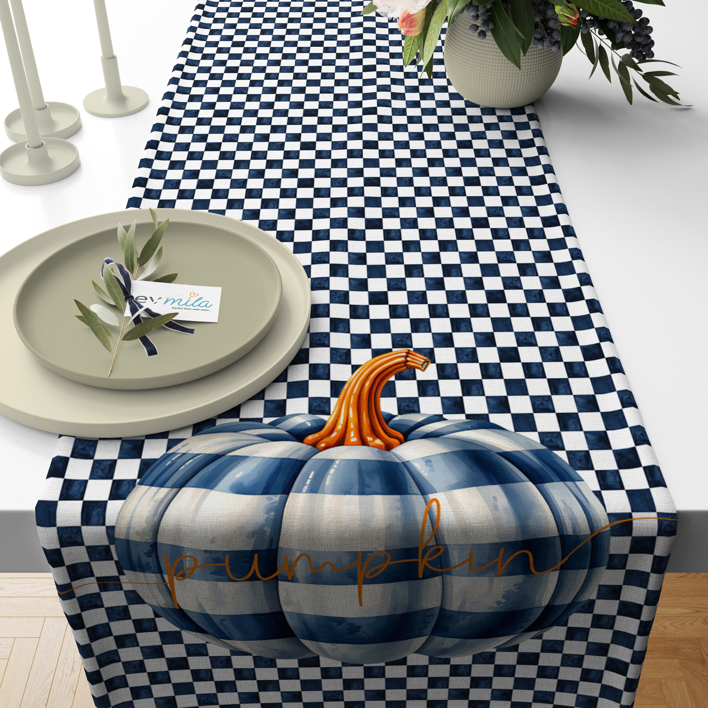 Evmila Autumn Patterned Cushion Cover