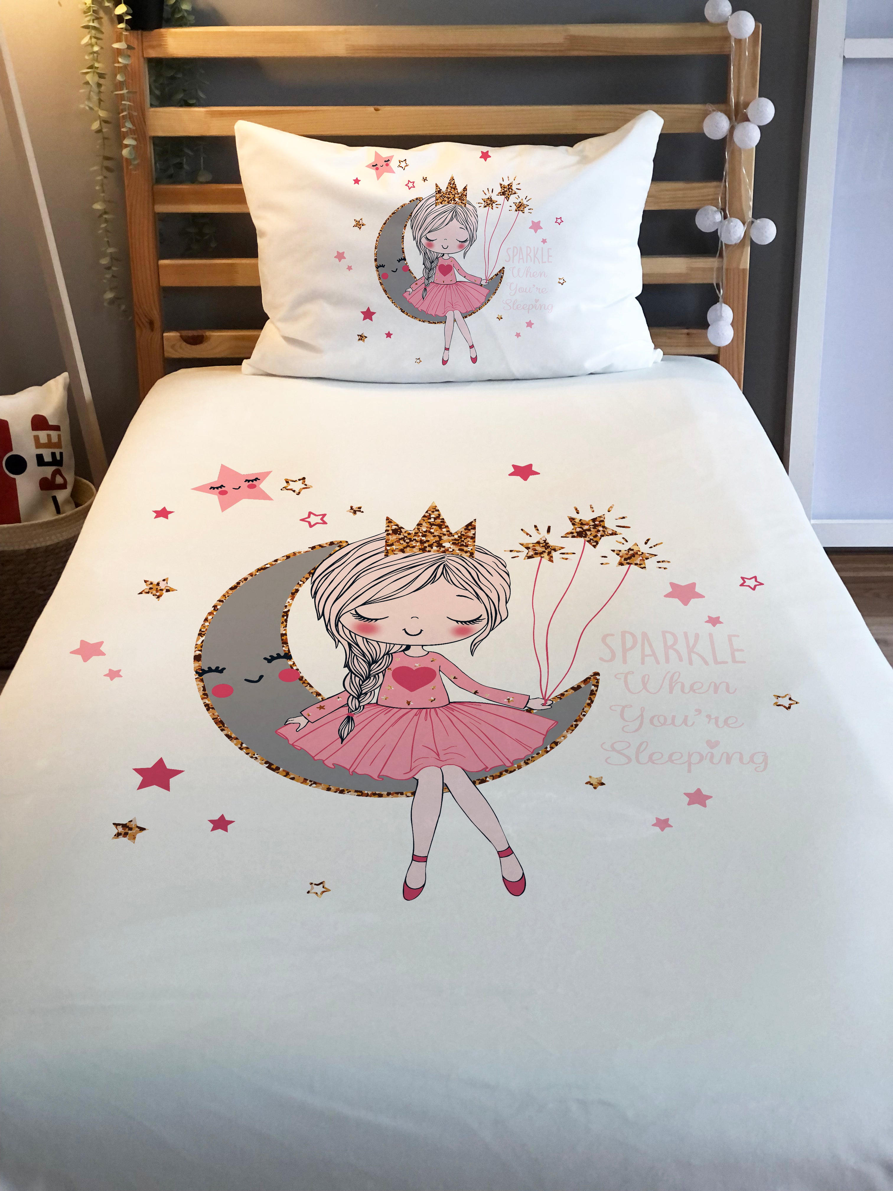 Evmila Astronaut Patterned Duvet Cover Set