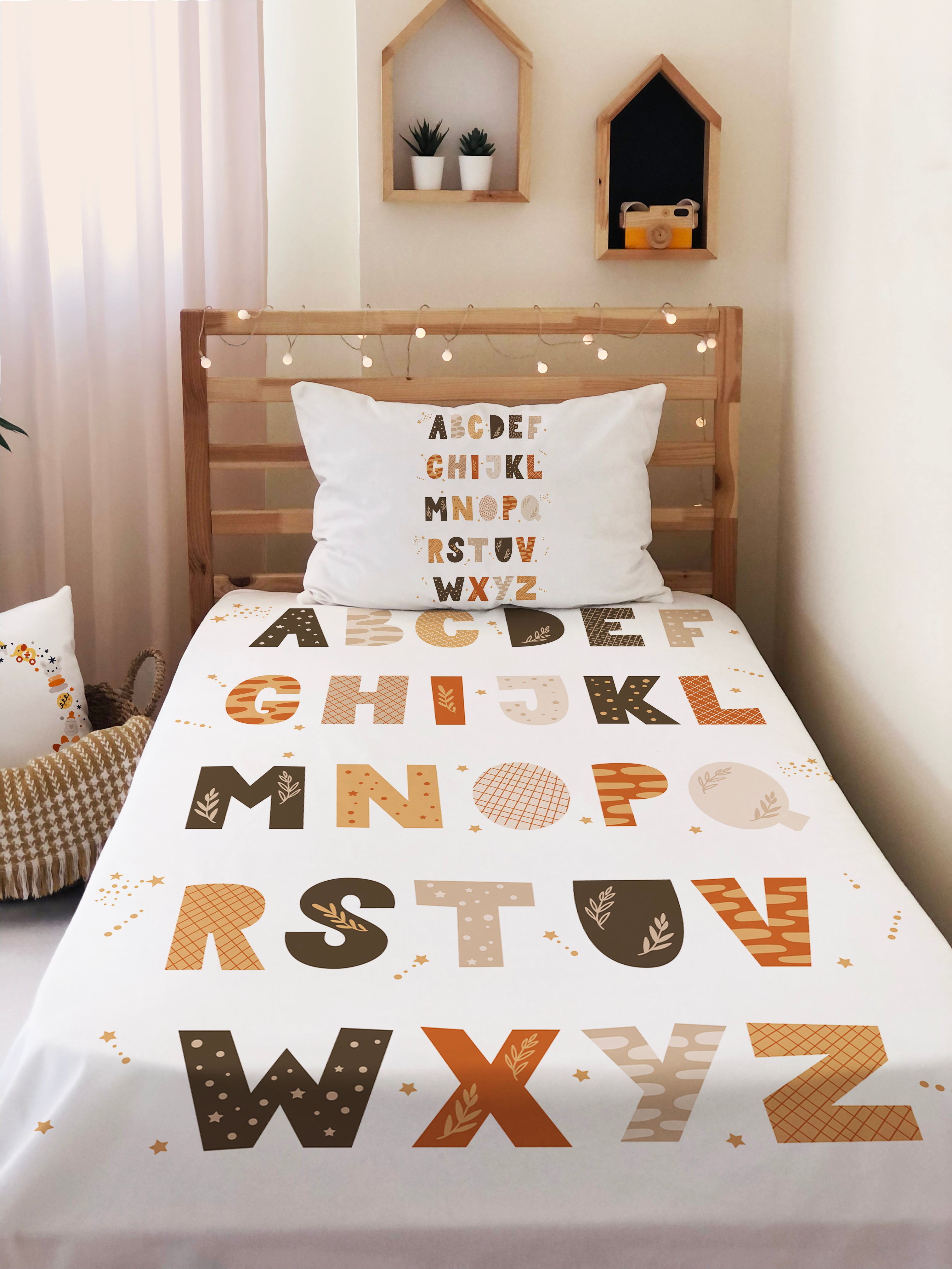 Evmila Astronaut Patterned Duvet Cover Set