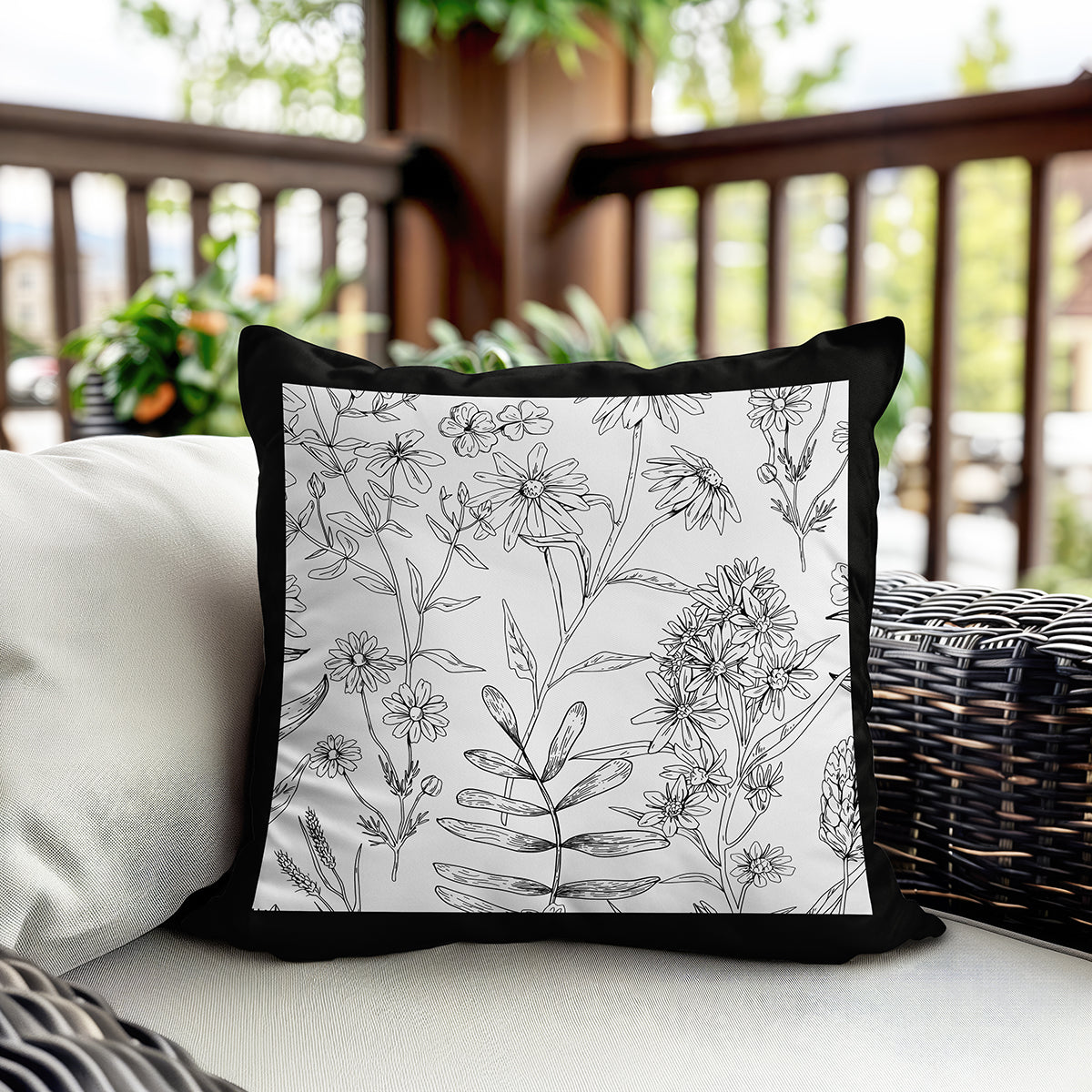 Evmila Autumn Patterned Cushion Cover
